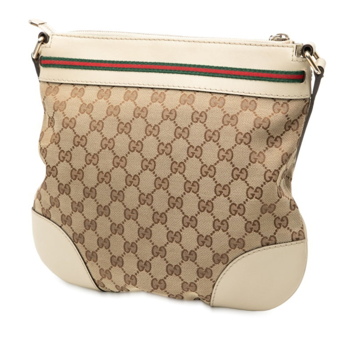 Gucci Gg Canvas Beige Gg Canvas Leather Shoulder Bag ( )