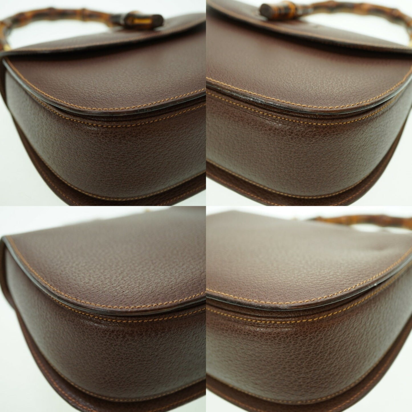 Gucci Brown Leather Handbag ( )