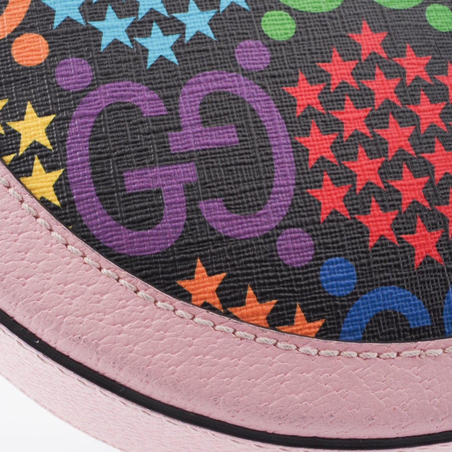 Gucci Multi-Color Pink Pvc Leather Shoulder Bag ( )
