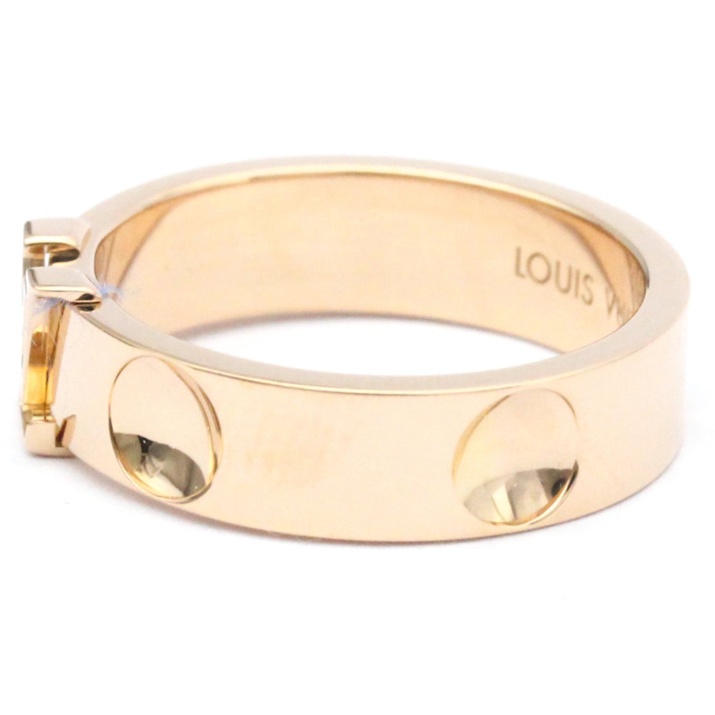 LOUIS VUITTON Berg Amplant Q9K98D Pink Gold [18K] Fashion No Stone Band Ring Pink Gold