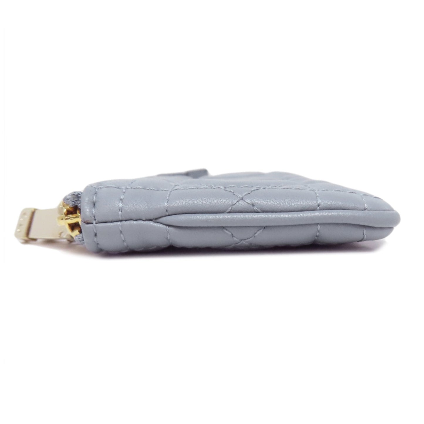 Christian Dior Blue Leather Coin Purse/Coin Case ()