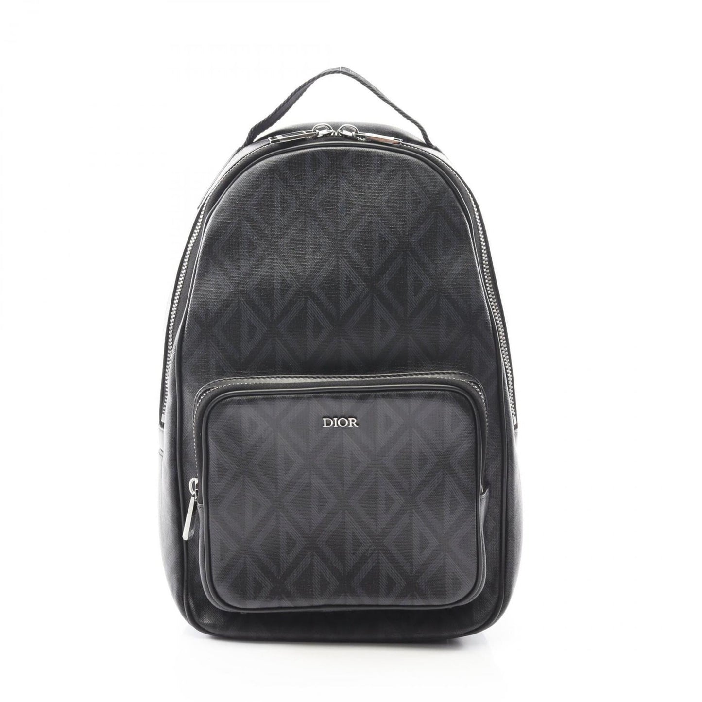 Christian Dior Black Navy Coated Canvas Nylon Fanny Pack ()