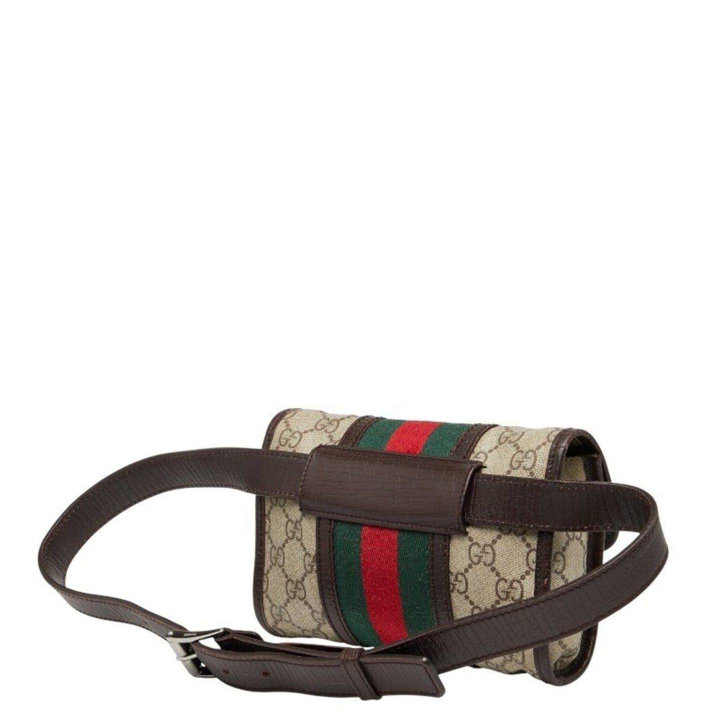 Gucci Sherry Line Beige Multi-Color Pvc Leather Sling Bag ( )