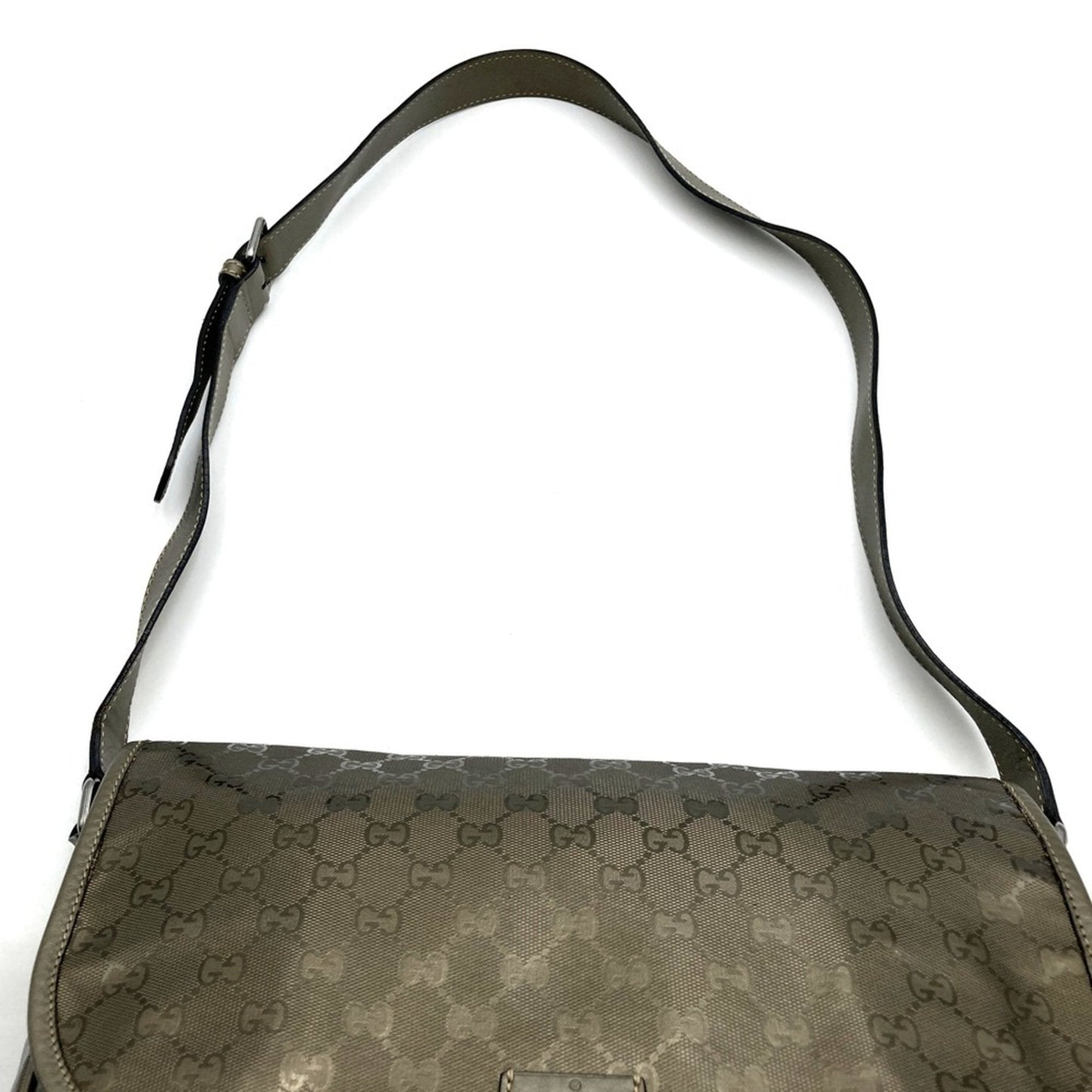 Gucci Gg Imprimé Brown Metallic Gg Imprimé Shoulder Bag ( )
