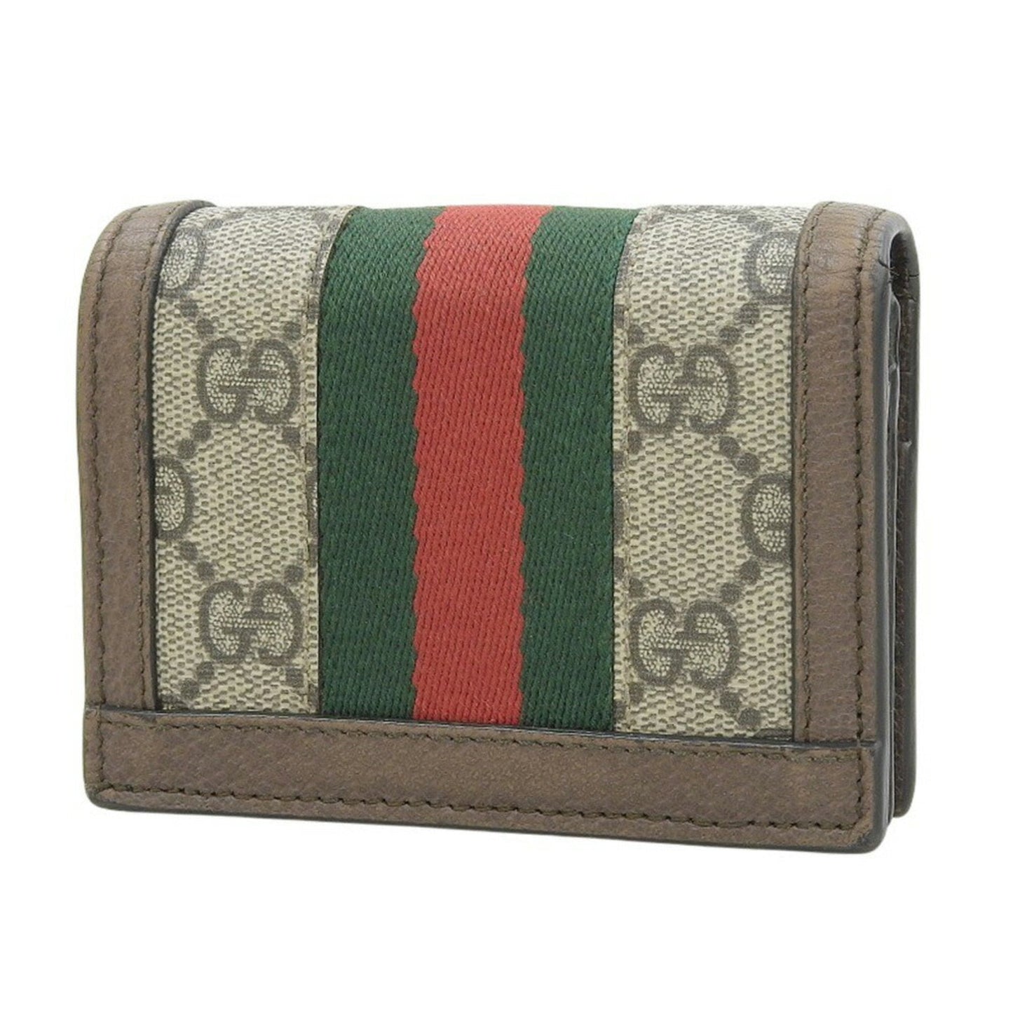 Gucci Ophidia Beige Brown Pvc Wallet (Bi-Fold) ( )