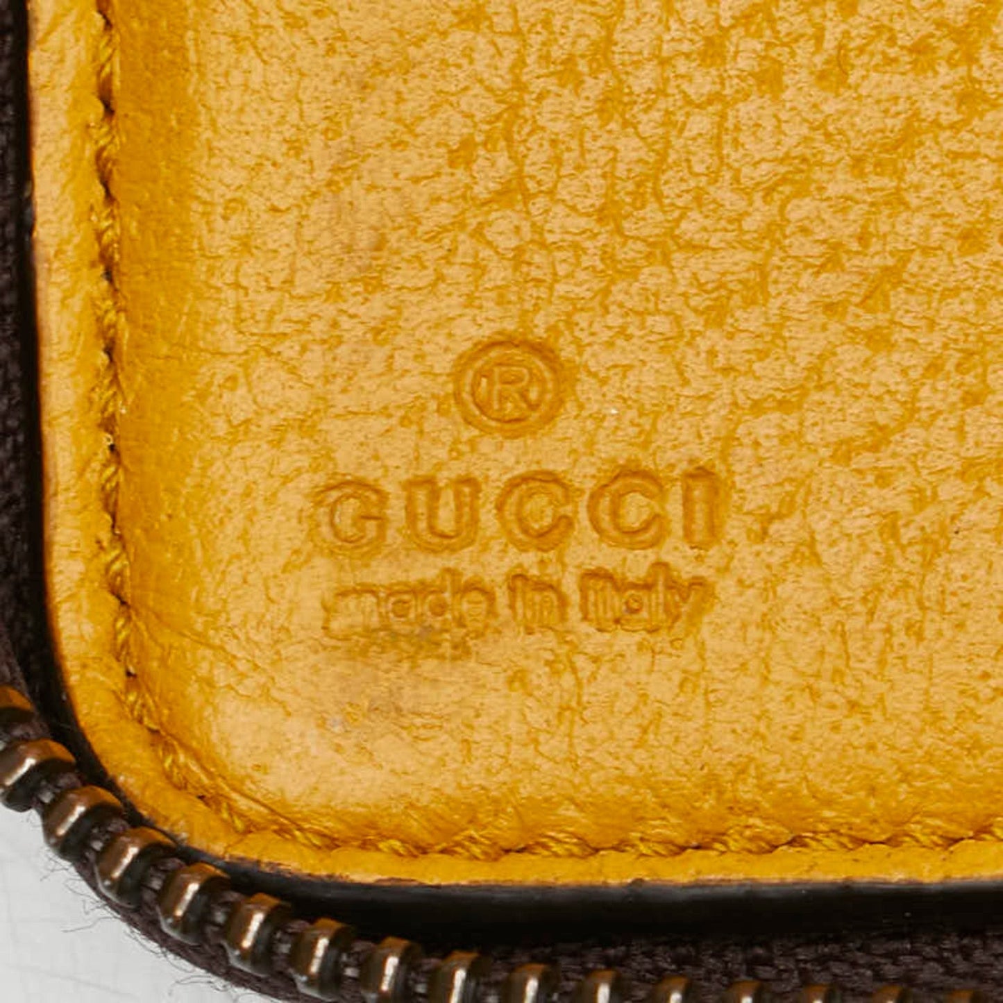 Gucci Beige Brown Pvc Leather Long Wallet (Bi-Fold) ( )