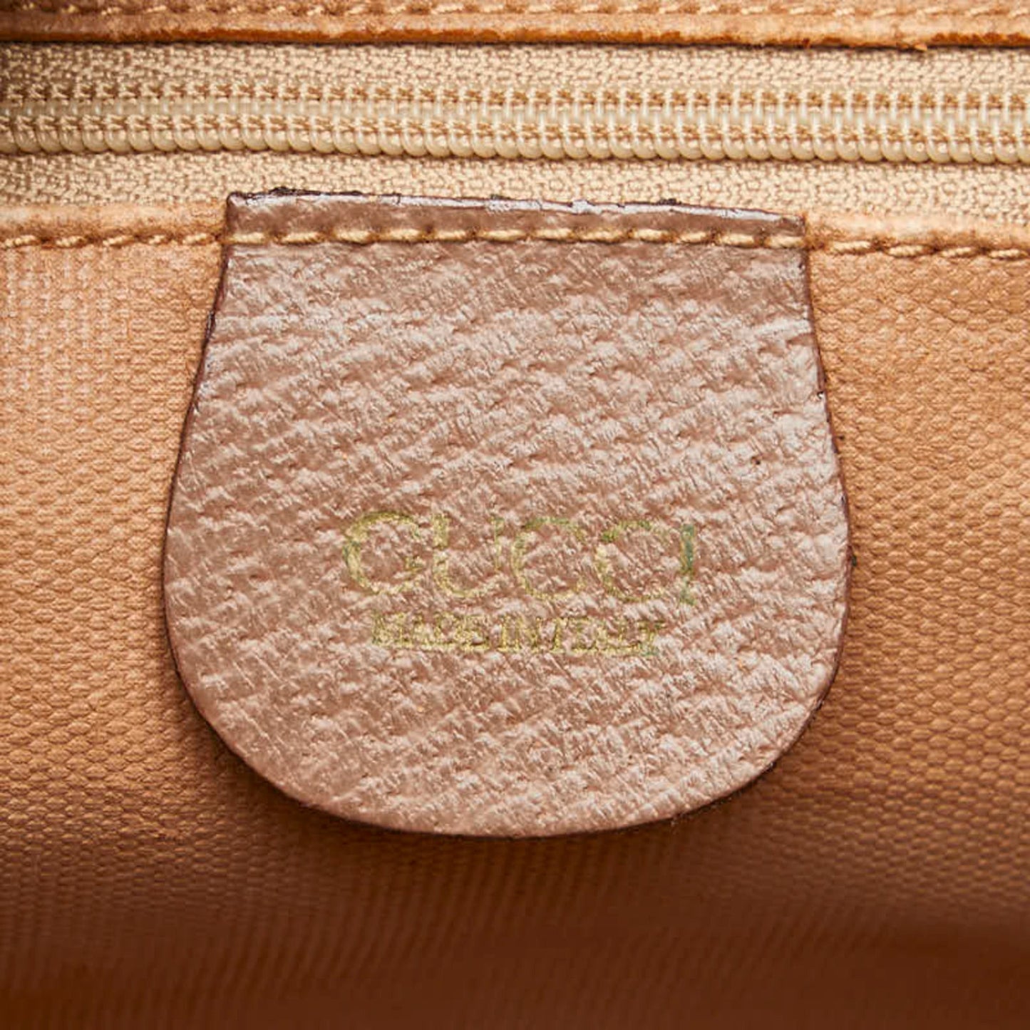 Gucci Beige Brown Pvc Leather Clutch Bag Pouch ( )