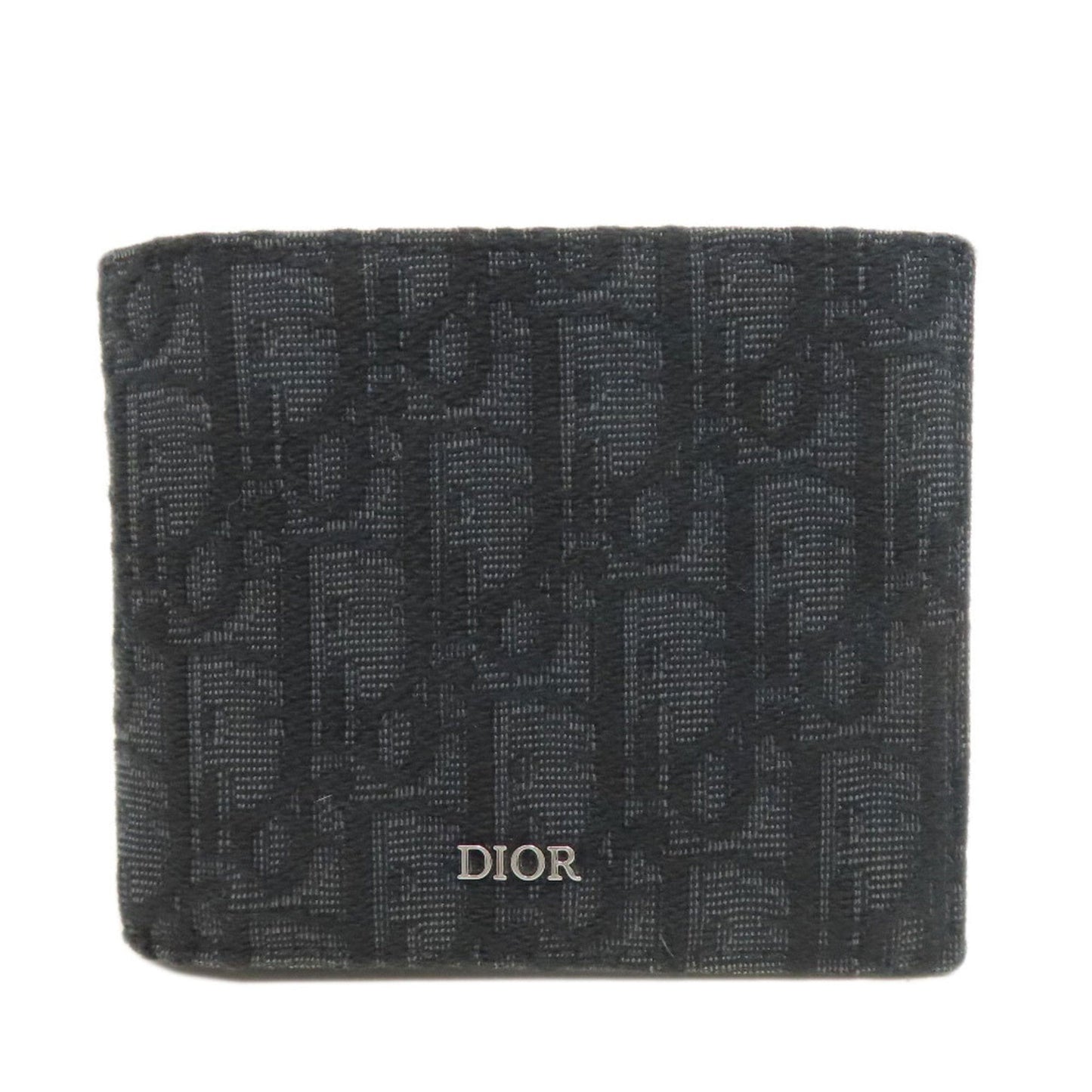 Christian Dior Black Canvas Wallet (Bi-Fold) ()