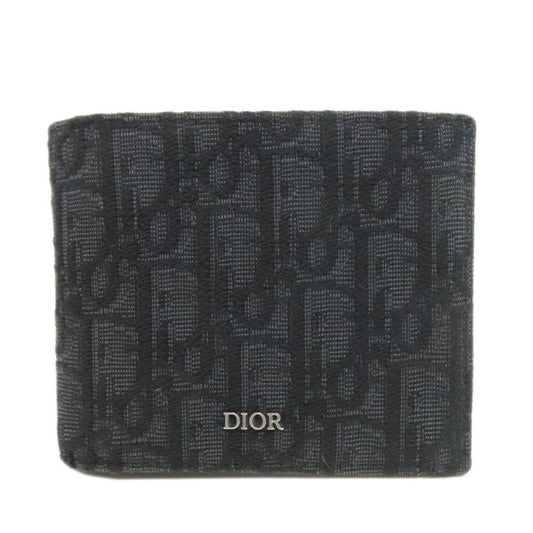 Christian Dior Black Canvas Wallet (Bi-Fold) ()