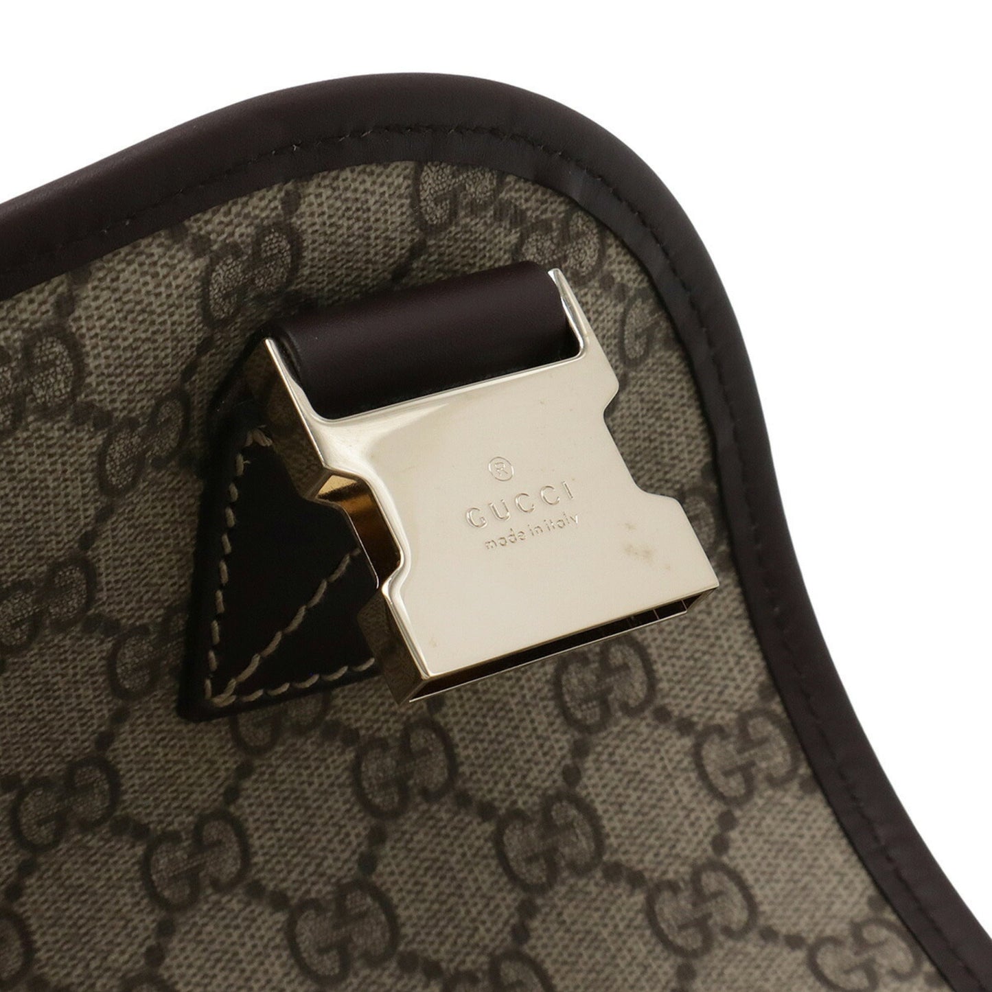 Gucci Gg Plus Beige Dark Brown Gg Supreme Shoulder Bag ( )