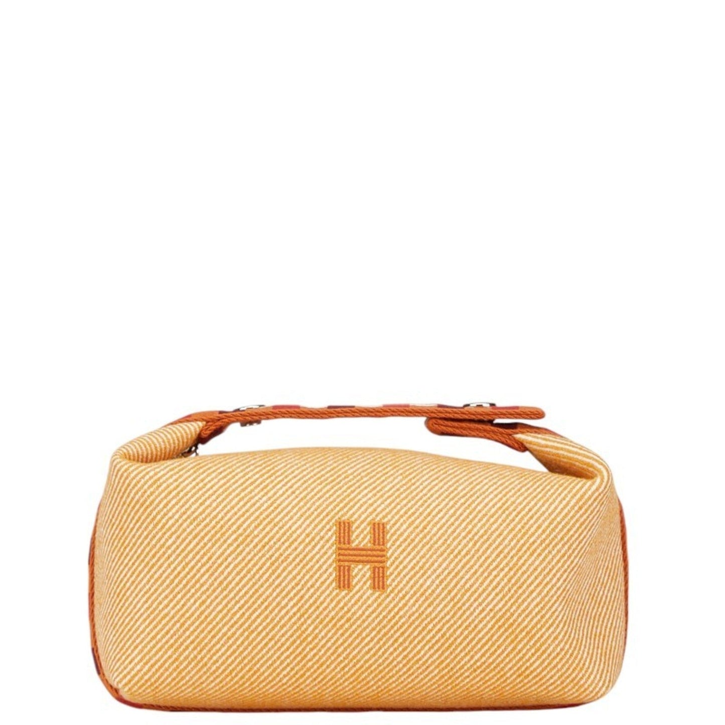 Hermes Orange Wool Cotton Handbag Pouch ( )