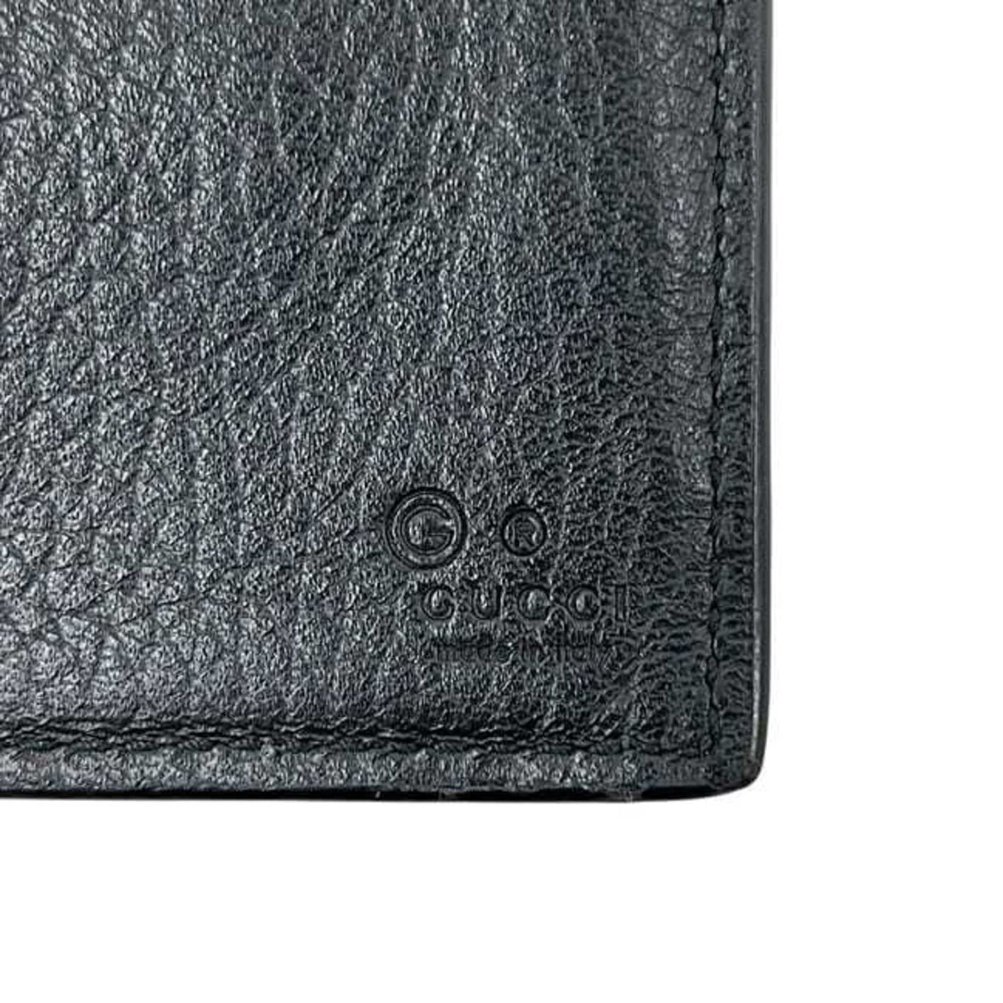 Gucci Black Leather Long Wallet (Bi-Fold) ( )