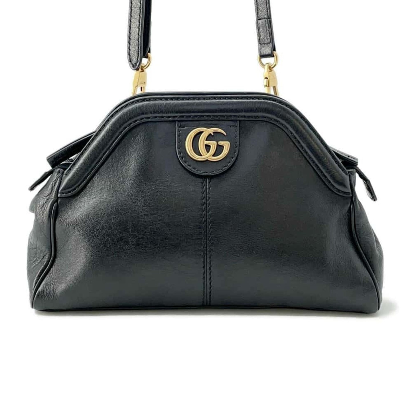 Gucci Black Leather Shoulder Bag