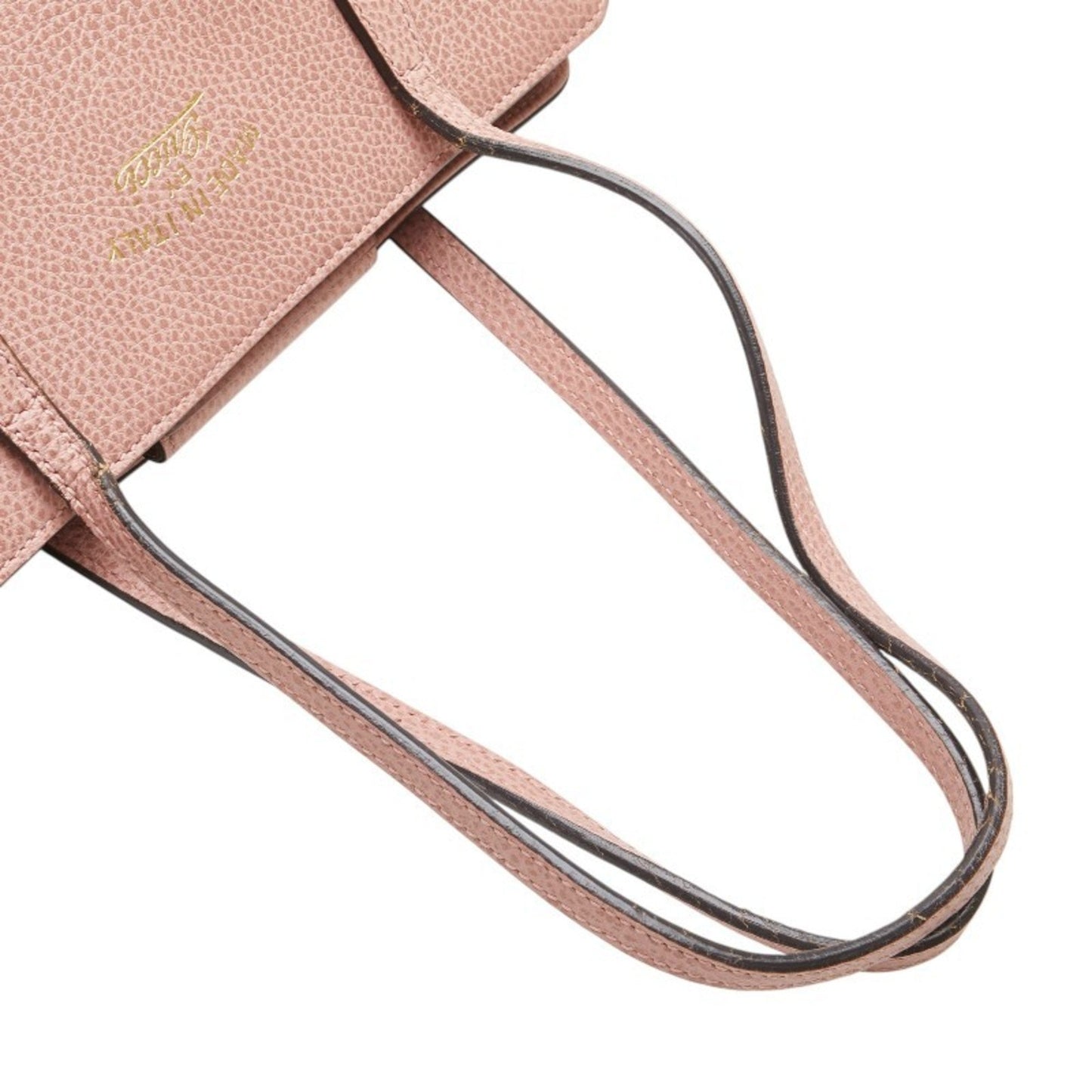 Gucci Pink Leather Shoulder Bag Tote Bag ( )