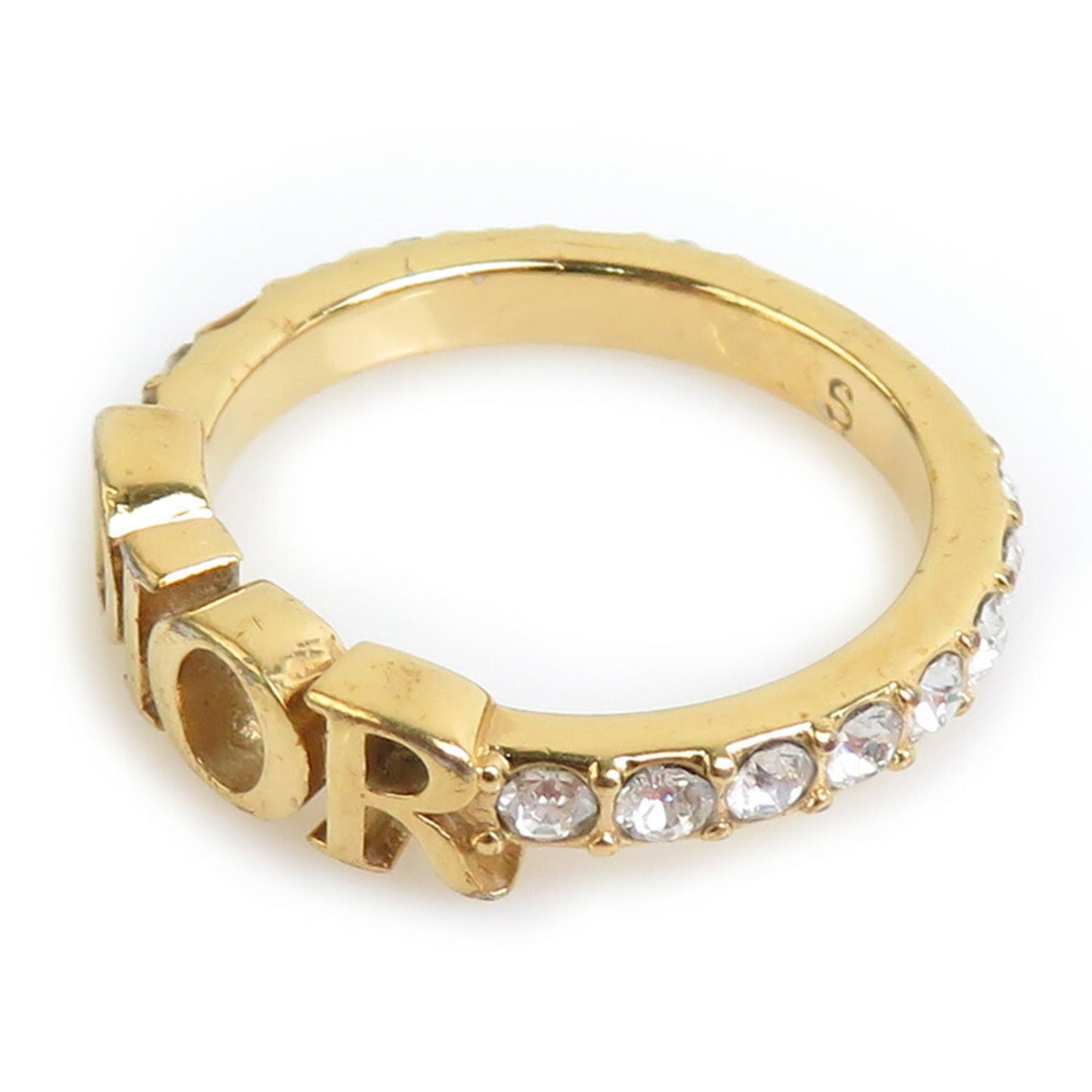 Christian Dior Gold Metal Band Ring ()