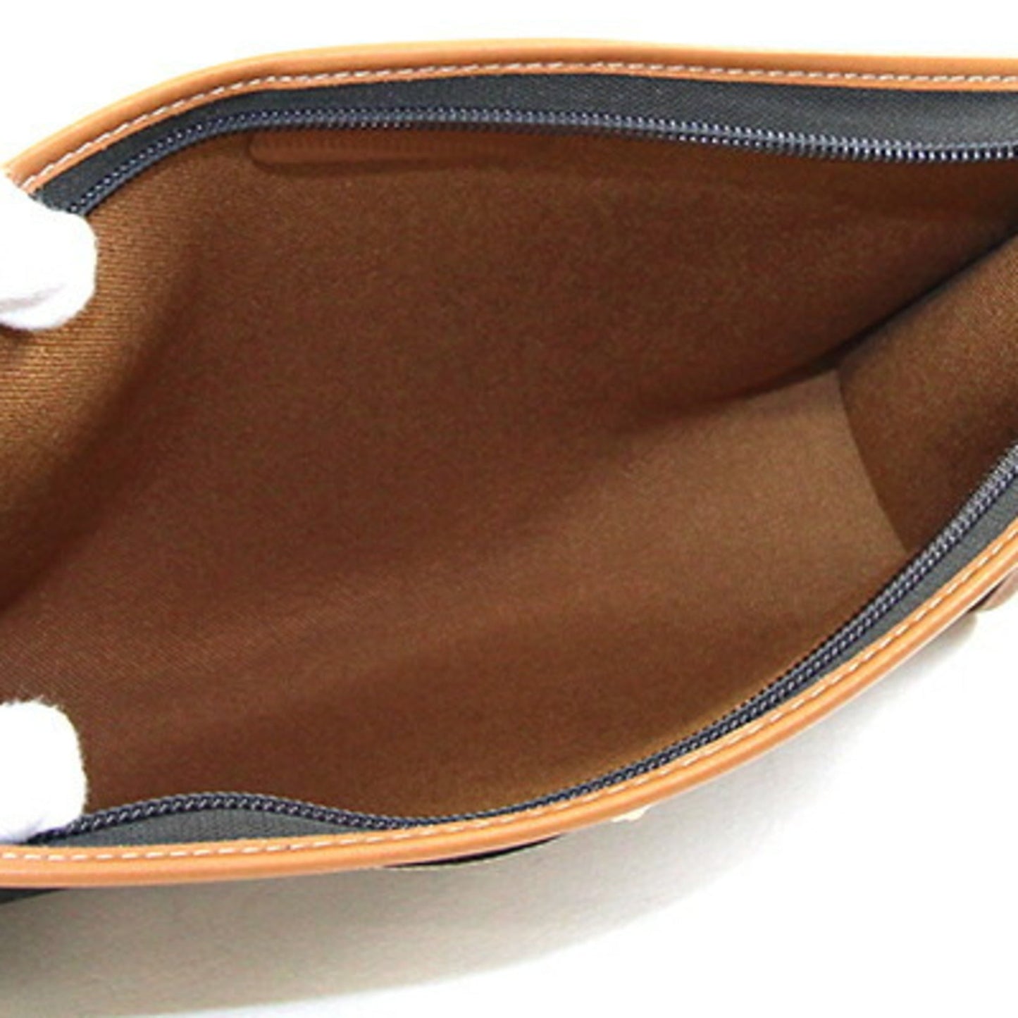 Christian Dior Brown Pvc Leather Clutch Bag ()