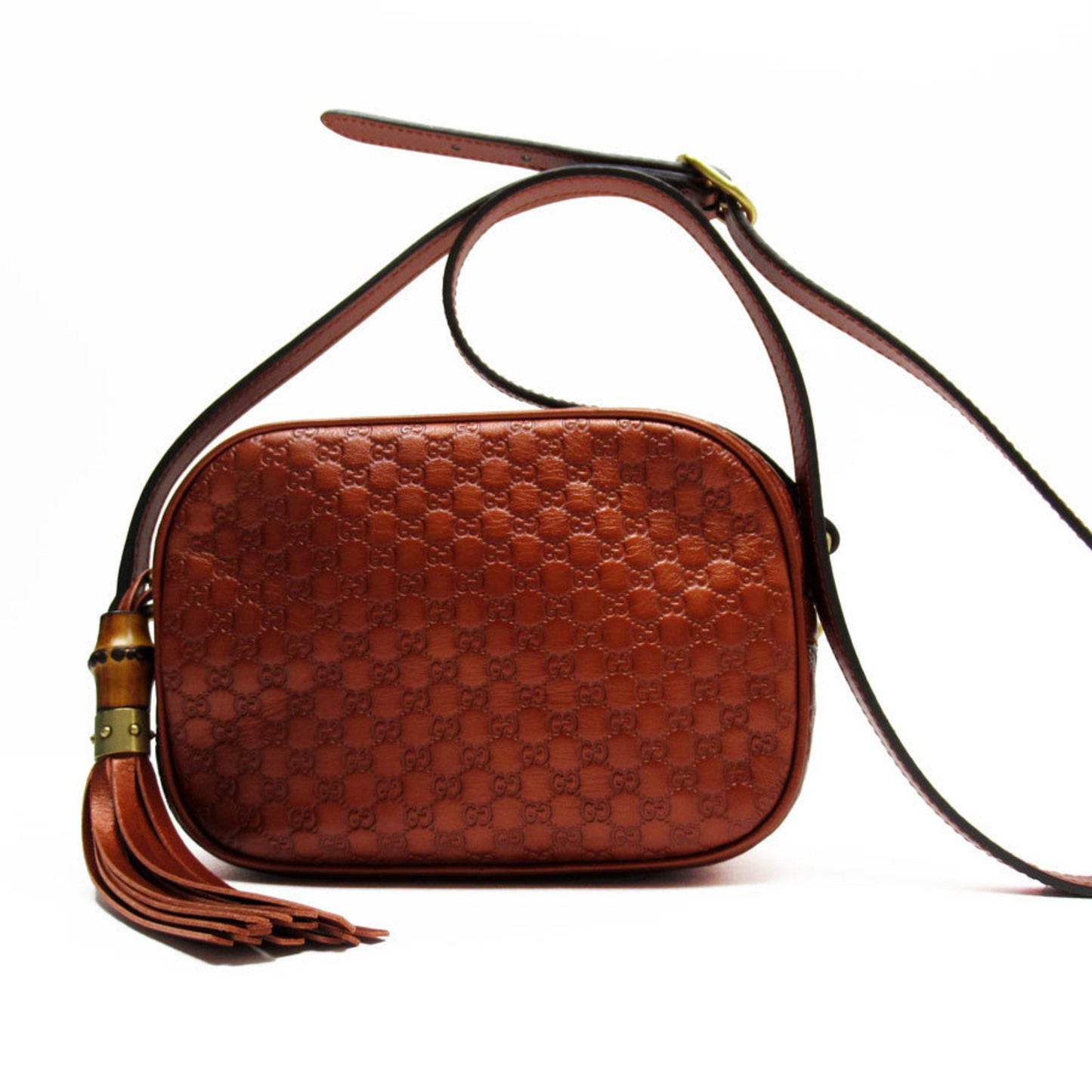 Gucci Metallic Brown Leather Shoulder Bag