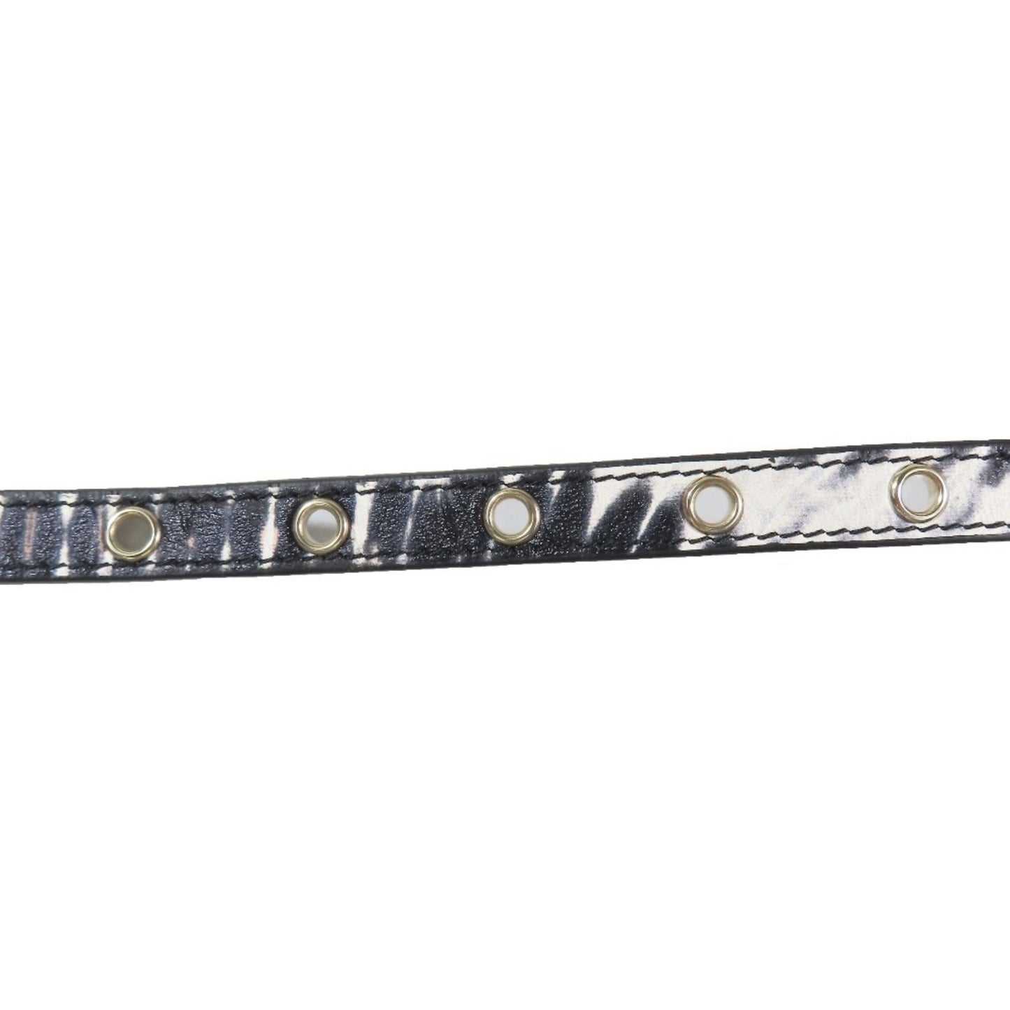Christian Dior Black White Standard Belt ()