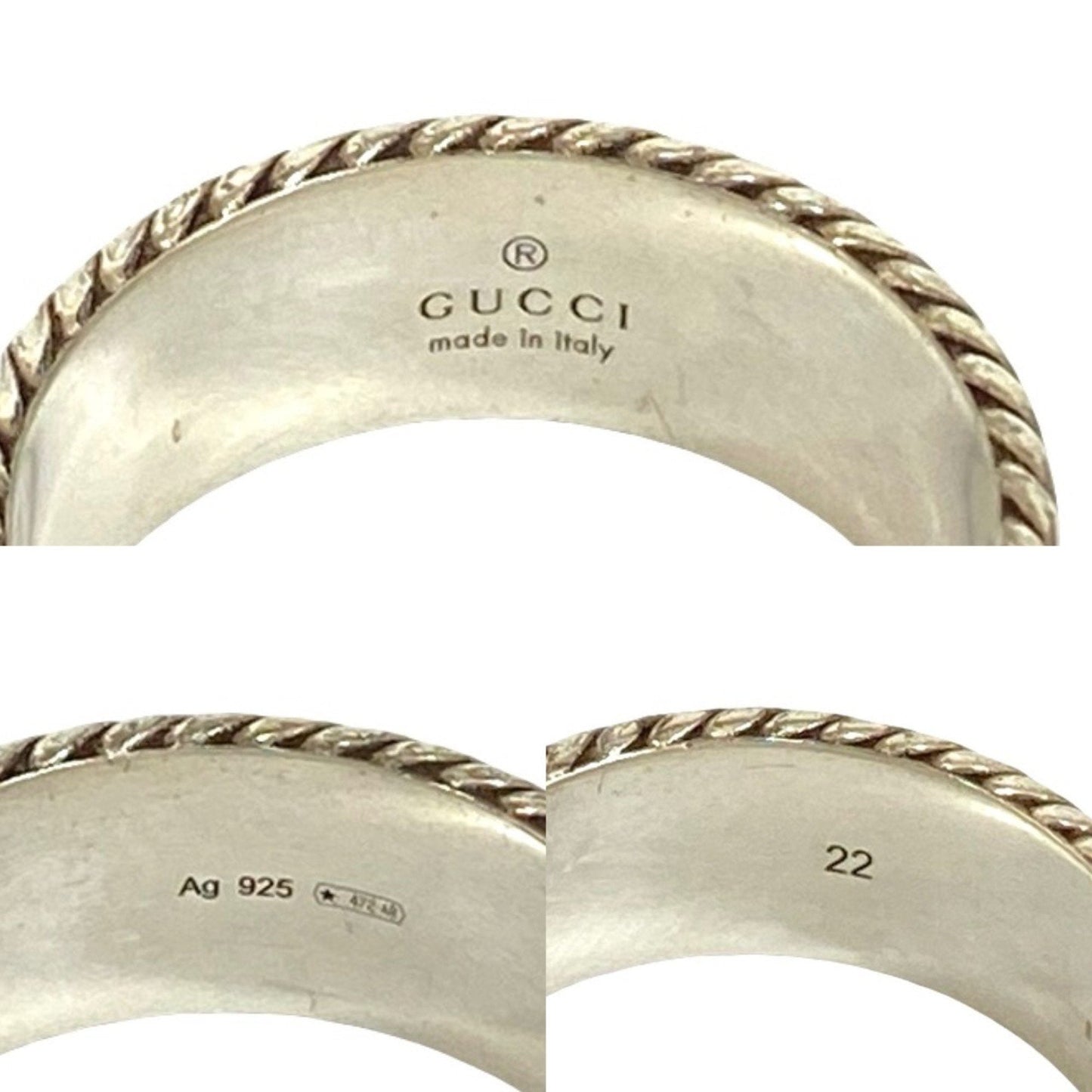 Gucci Silver Silver 925 Band Ring ( )