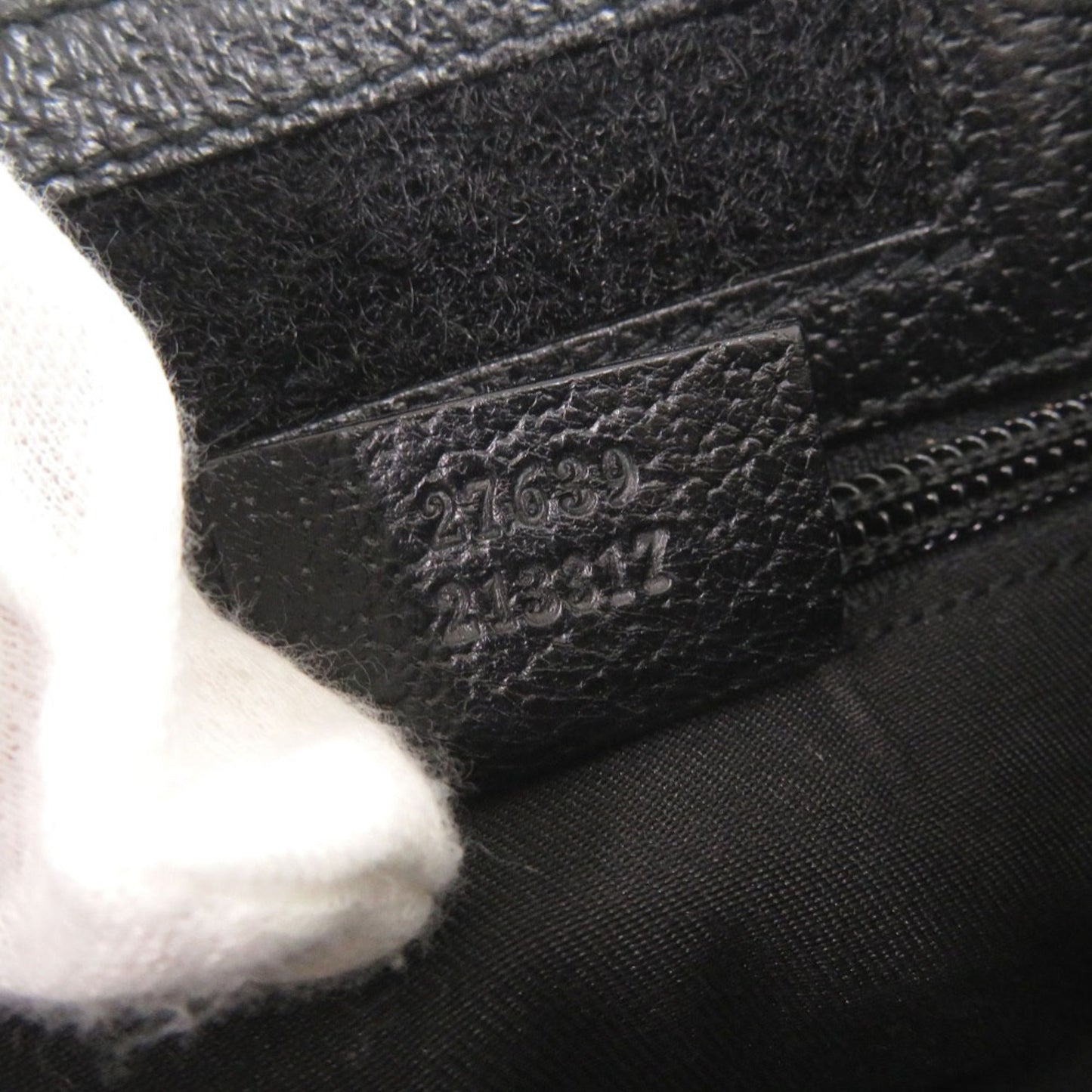Gucci Black Gg Canvas Leather Shoulder Bag ( )
