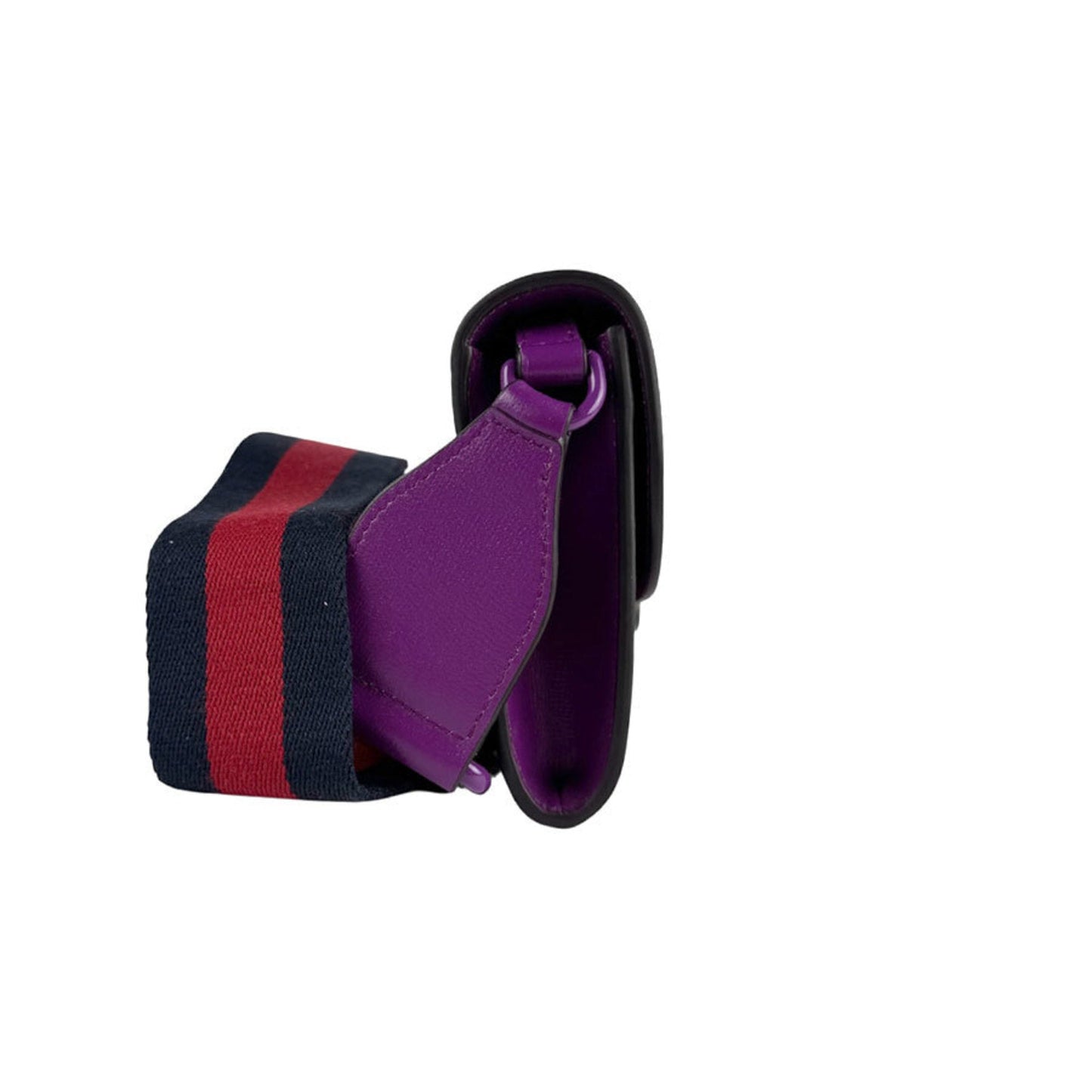 Gucci Purple Leather Shoulder Bag ( )