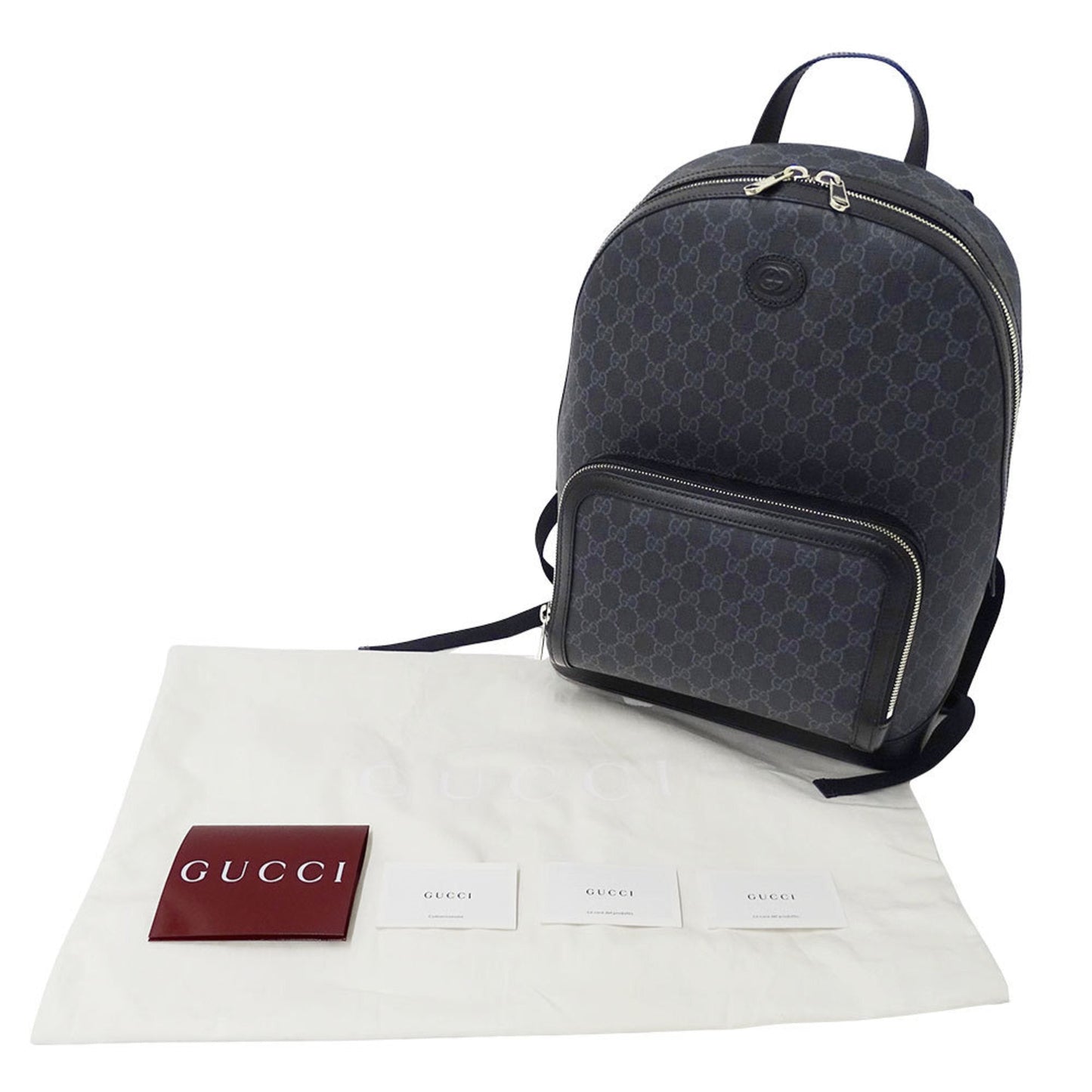 Gucci Black Gg Supreme Backpack ( )