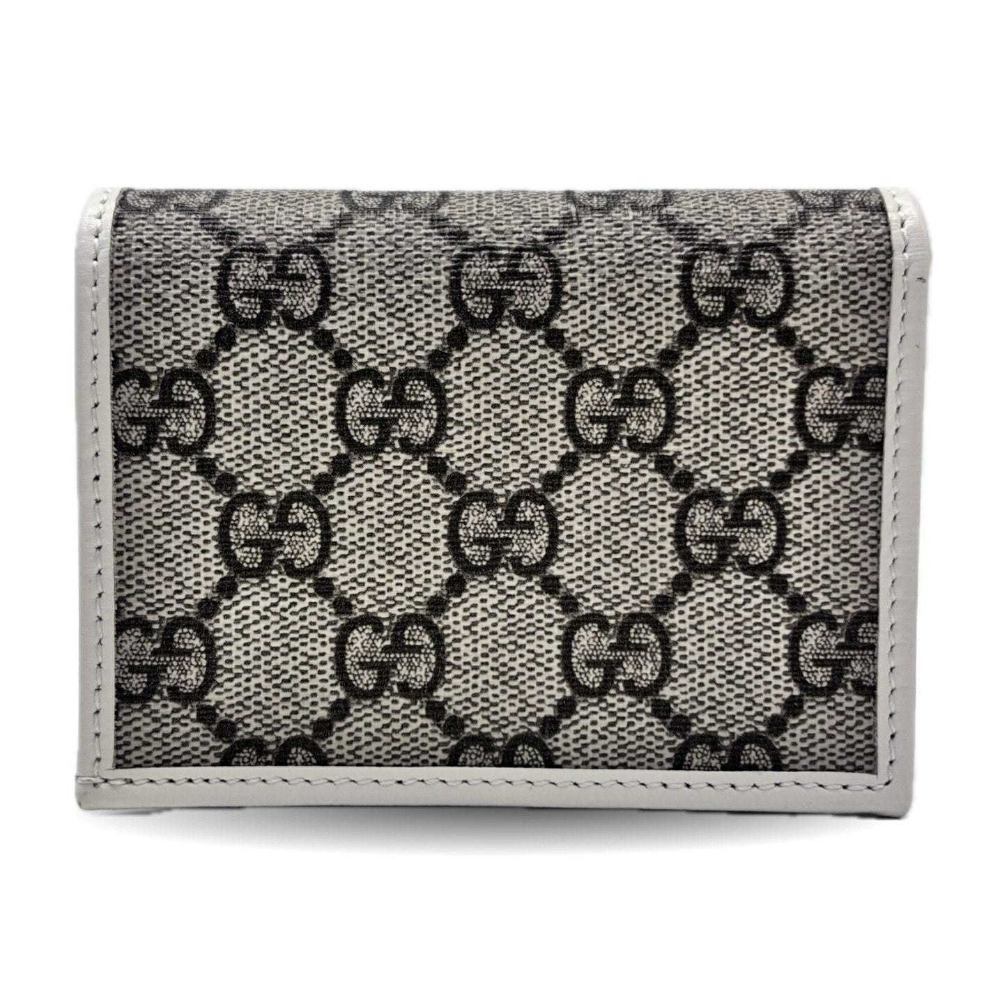 Gucci Gg Supreme White Gg Supreme Wallet (Bi-Fold) ( )