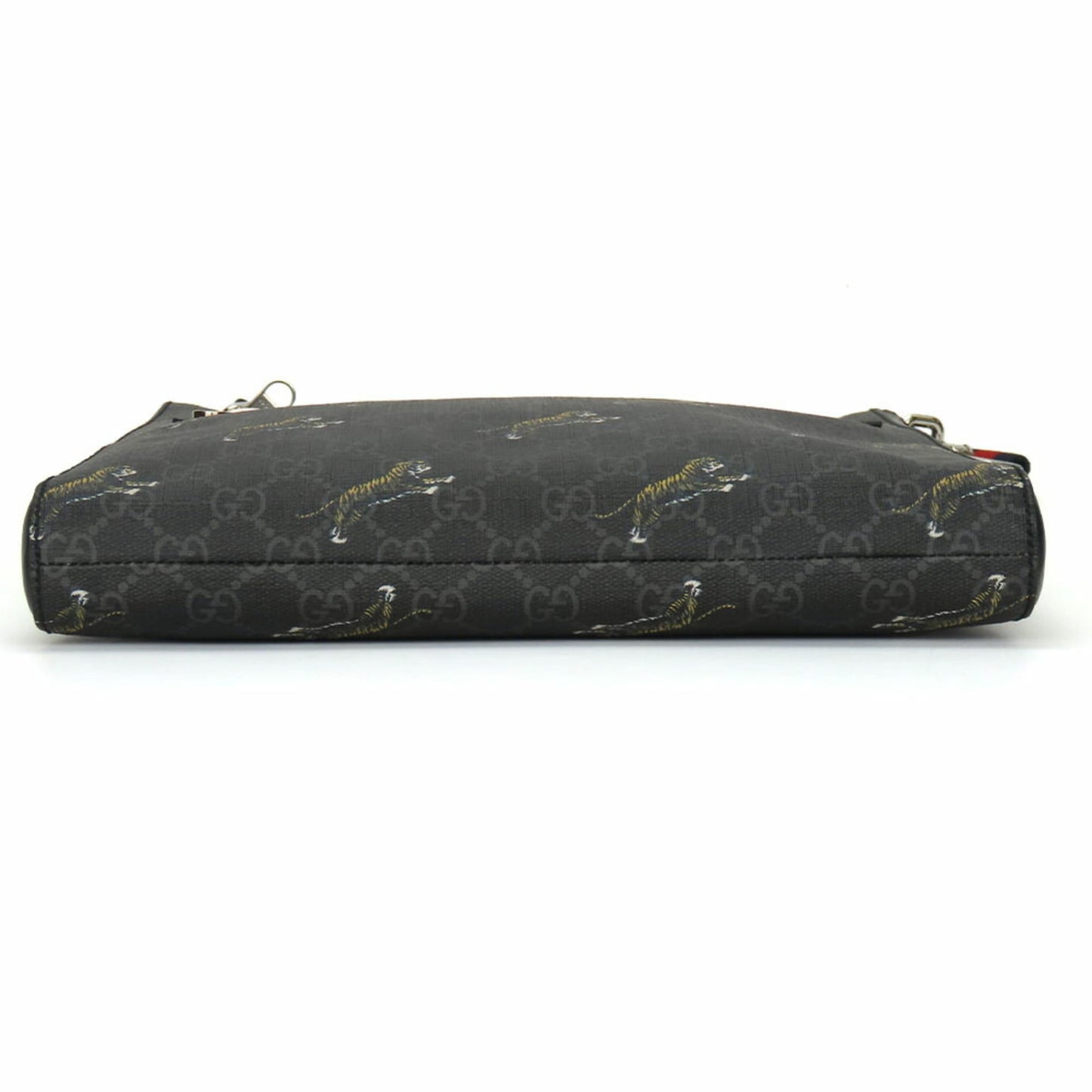 Gucci Black Gray Gg Supreme Shoulder Bag ( )