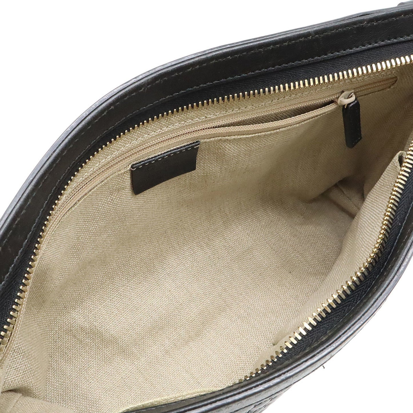 Gucci Black Leather Shoulder Bag ( )