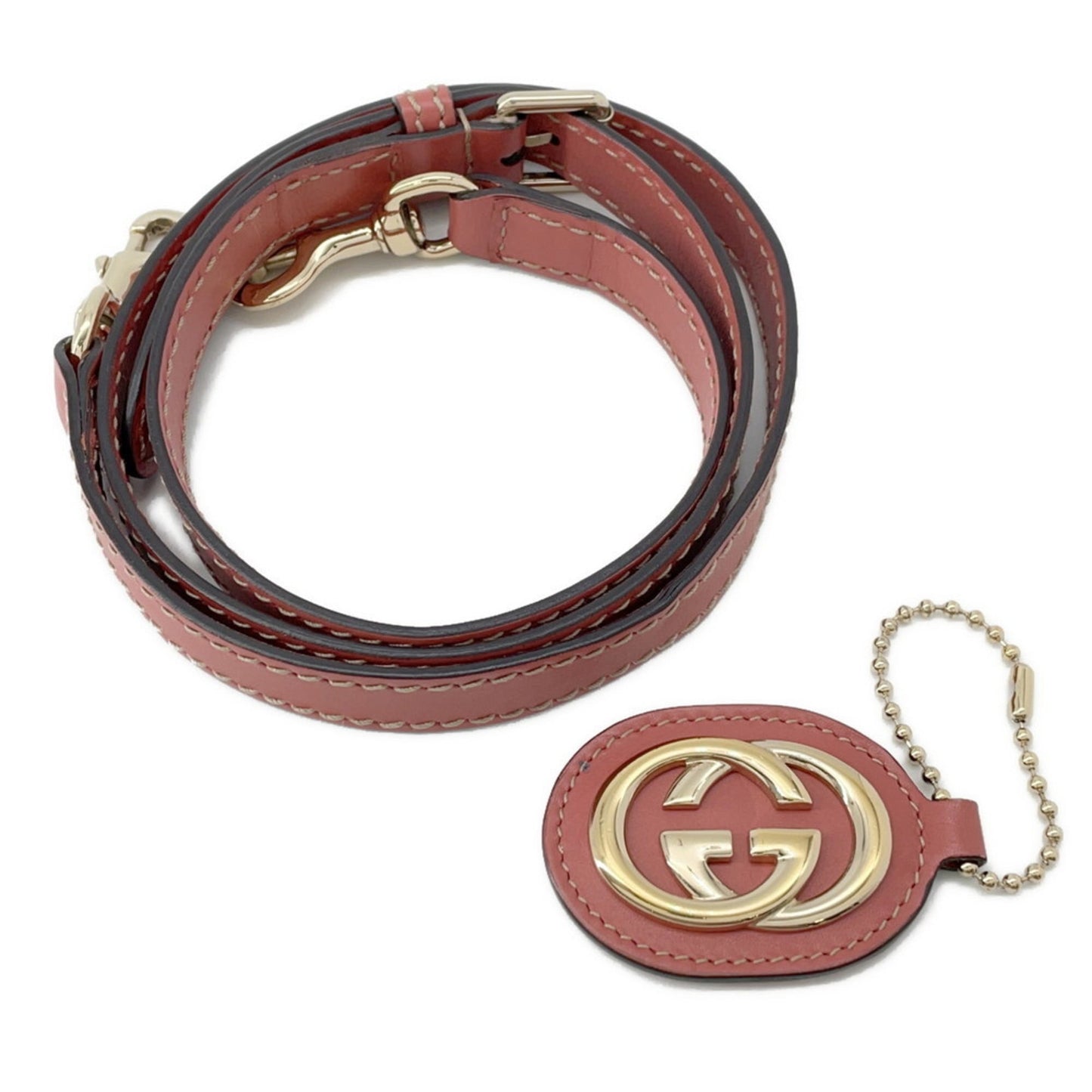 Gucci Diamante Pink Beige Canvas Leather Handbag Shoulder Bag ( )