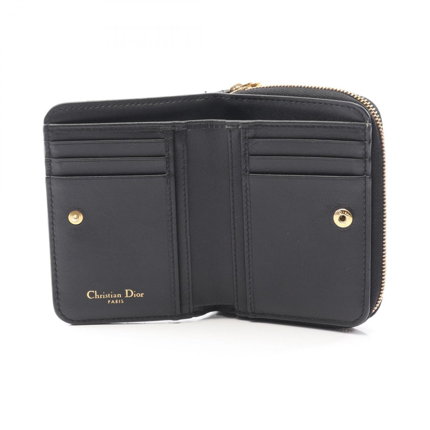 Christian Dior Black Leather Wallet (Bi-Fold) ()