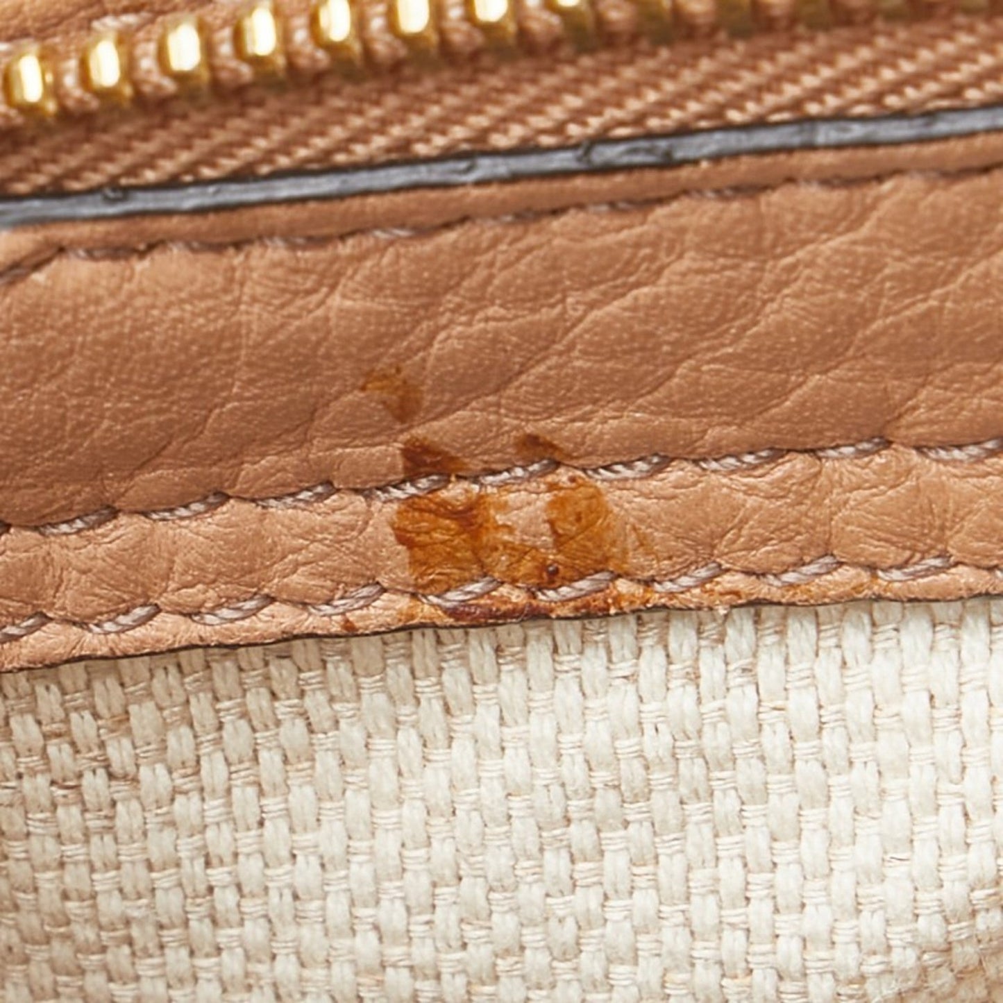 Gucci Beige Leather Handbag Shoulder Bag ( )