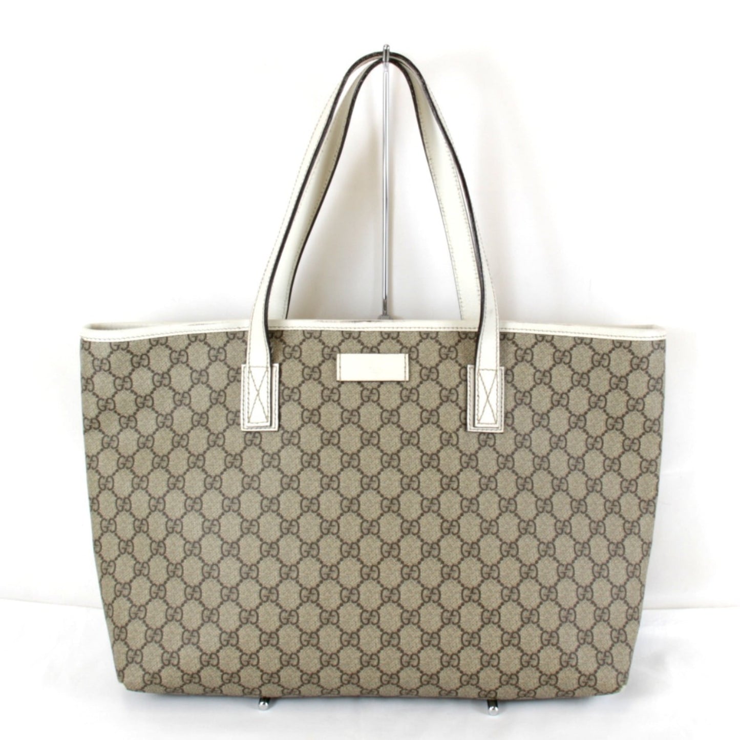 Gucci Brown Gg Supreme Tote Bag ( )