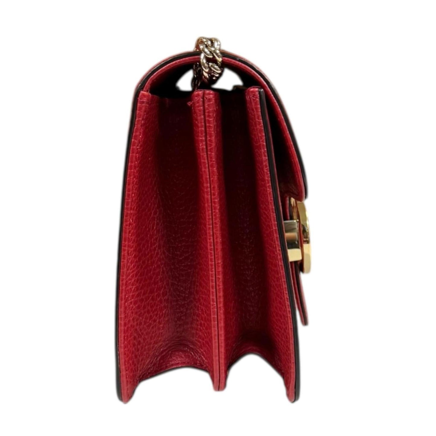Gucci Red Color Leather Shoulder Bag ( )