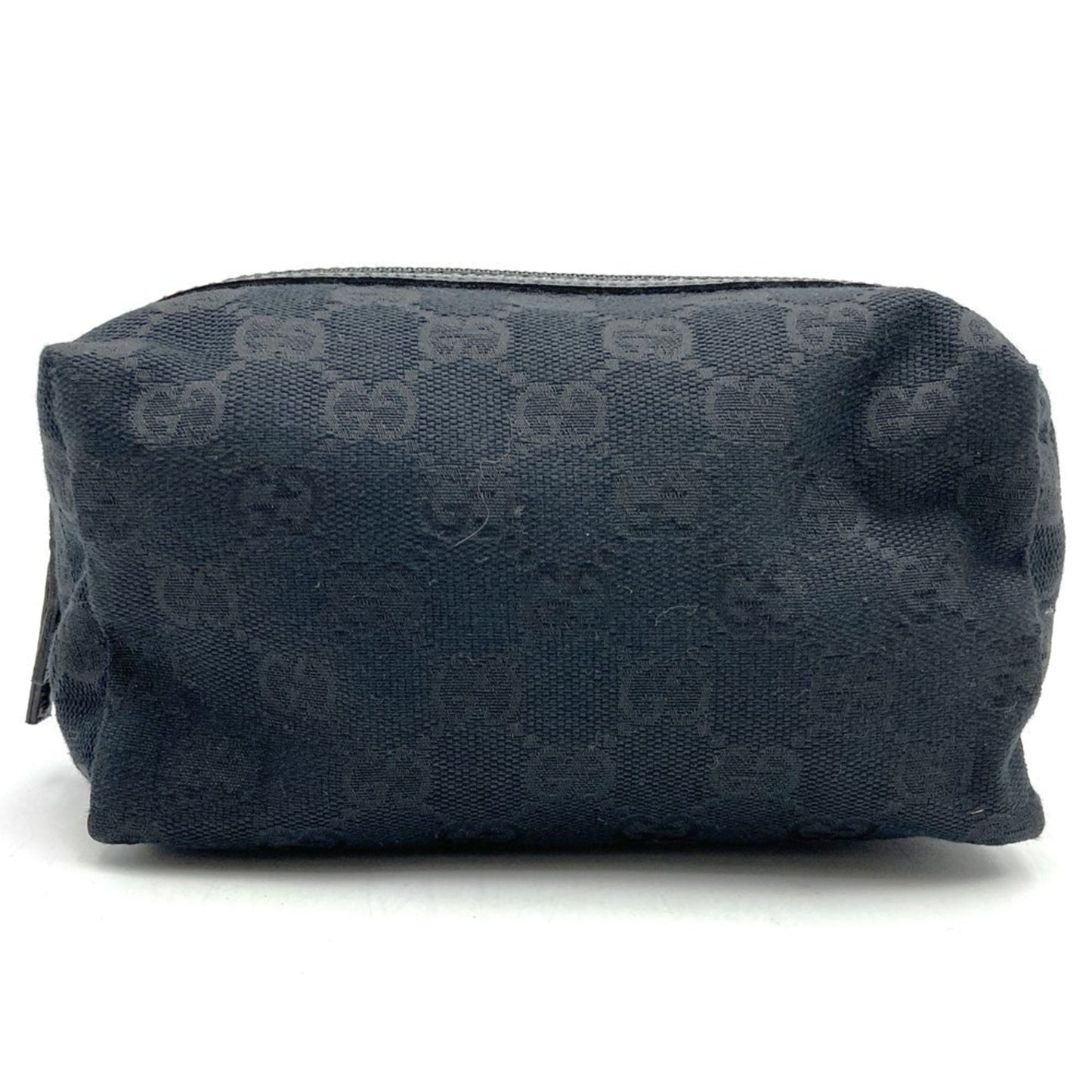 Gucci Black Gg Canvas Pouch ( )