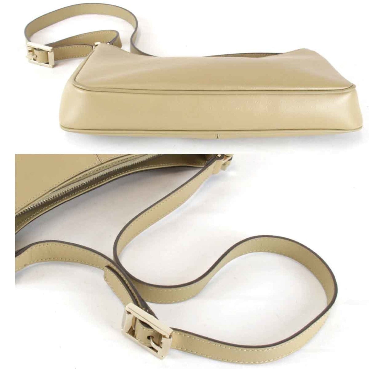 Gucci Beige Leather Shoulder Bag ( )