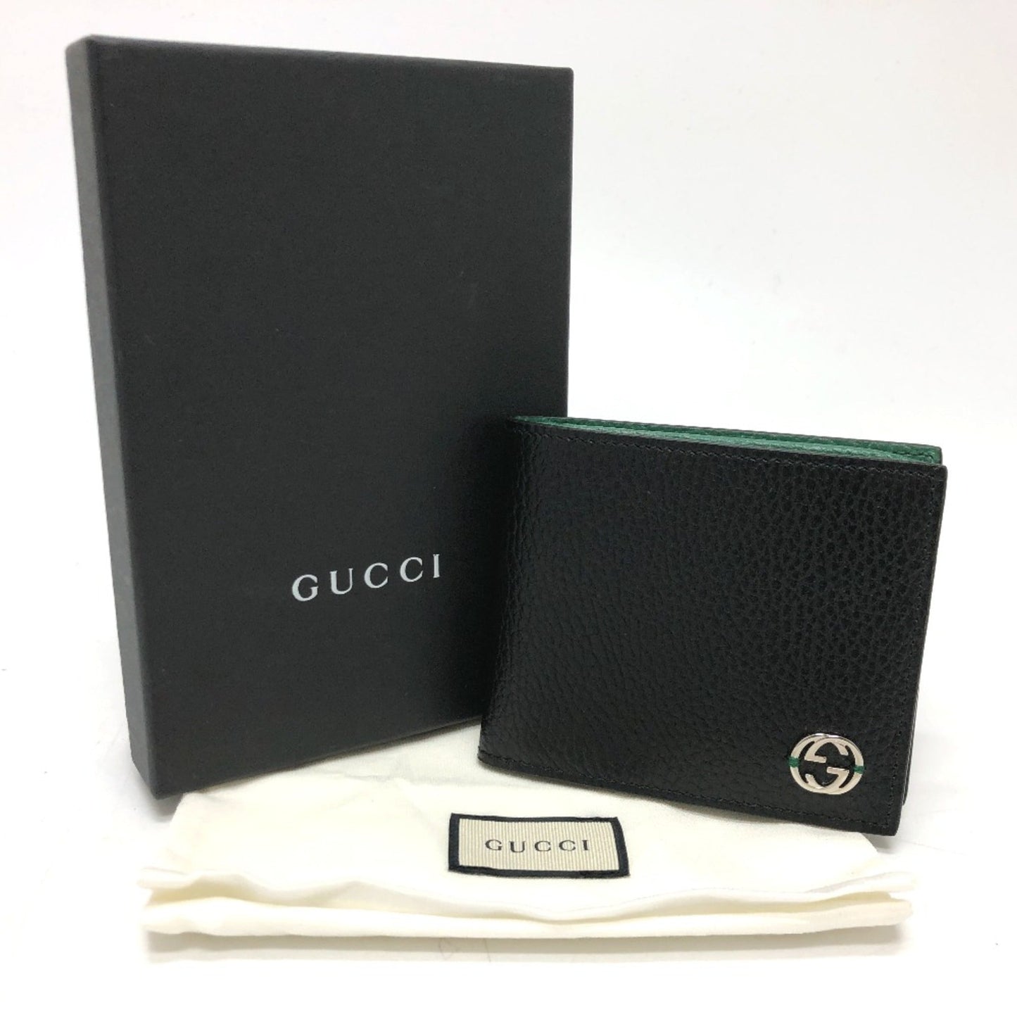 Gucci Black Leather Wallet (Bi-Fold) ( )