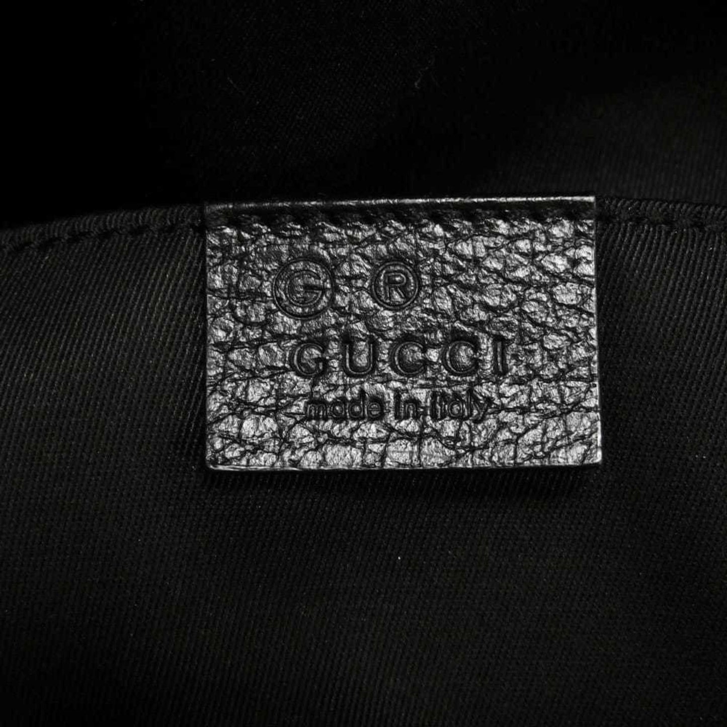 Gucci Black Nylon Canvas Leather Shoulder Bag Sling Bag ( )