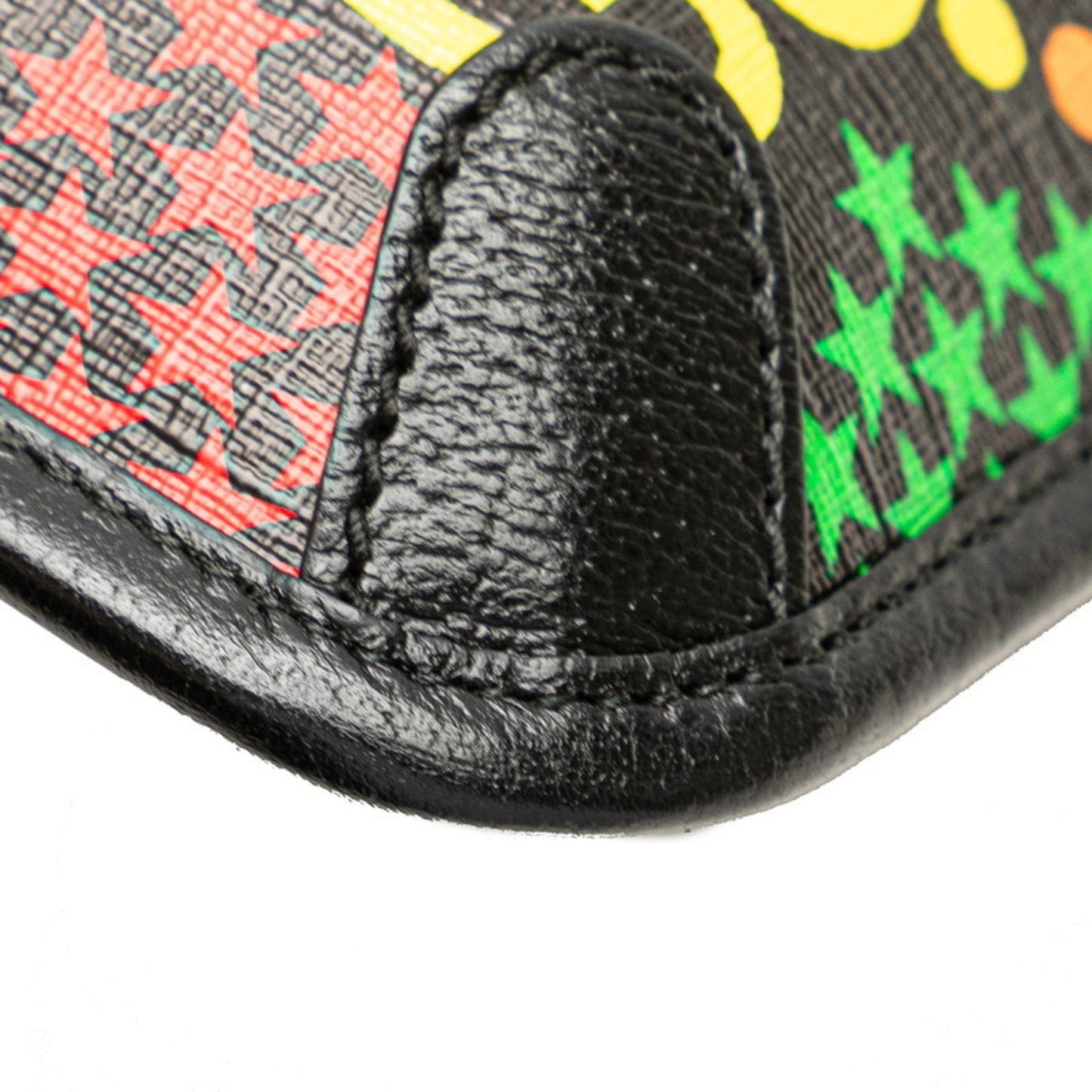 Gucci Black Multi-Color Pvc Leather Fanny Pack ( )