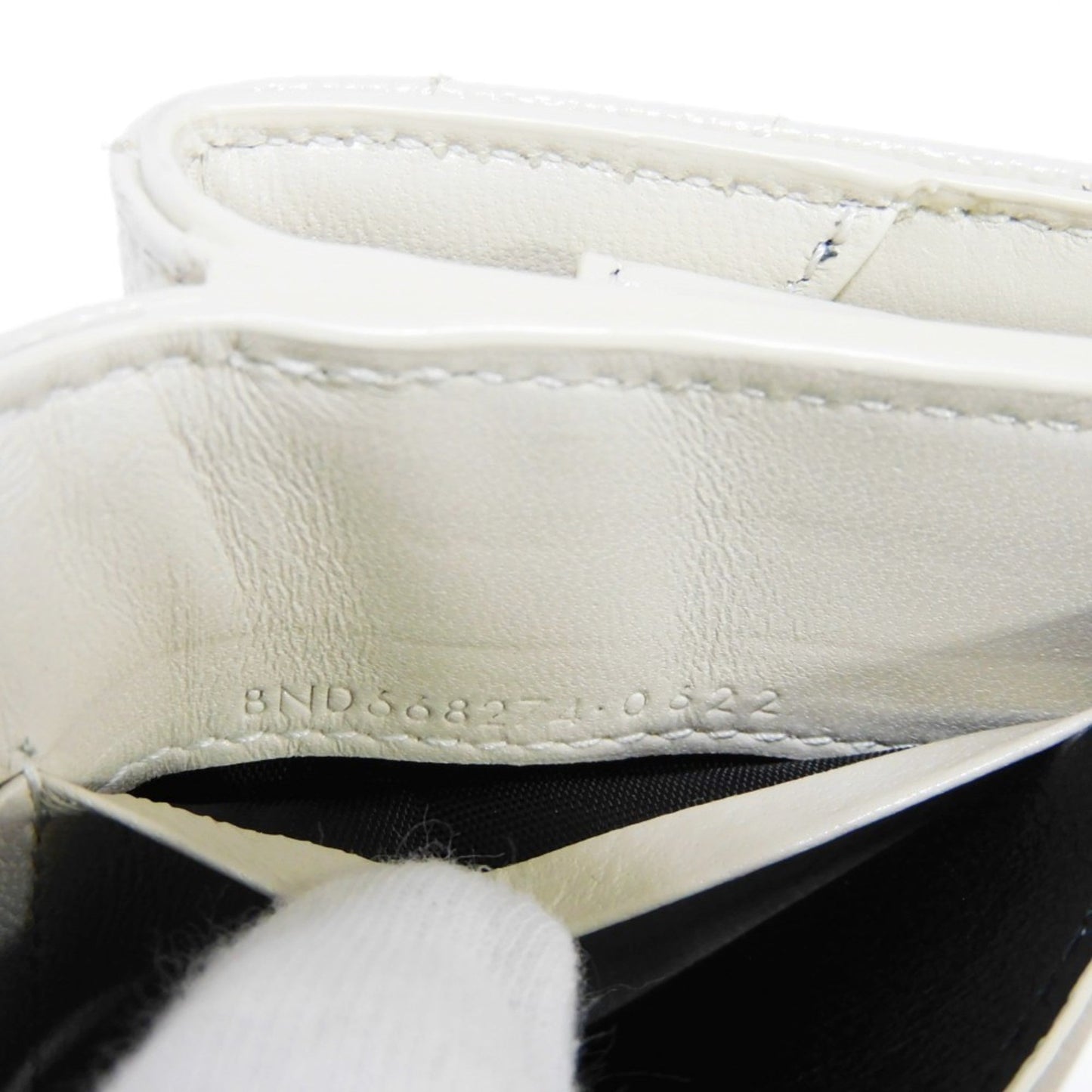 Saint Laurent Trifold Wallet Monogram Origami Tiny YSL Blanc   668274 BOWA1 9207 Men's Women's Billfold