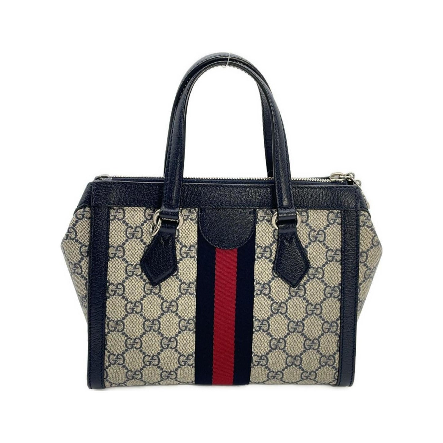 Gucci Beige Blue Gg Supreme Leather Handbag ( )