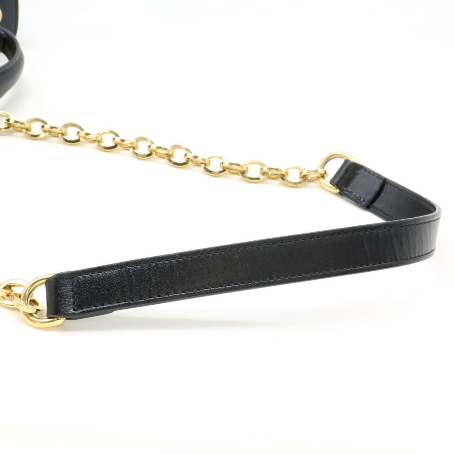 Gucci Black Leather Handbag Shoulder Bag ( )