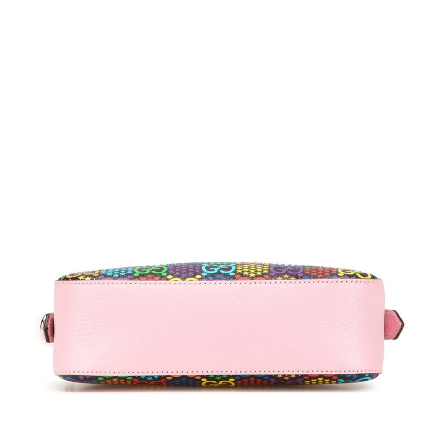 Gucci Black Multi-Color Pink Pvc Leather Shoulder Bag ( )