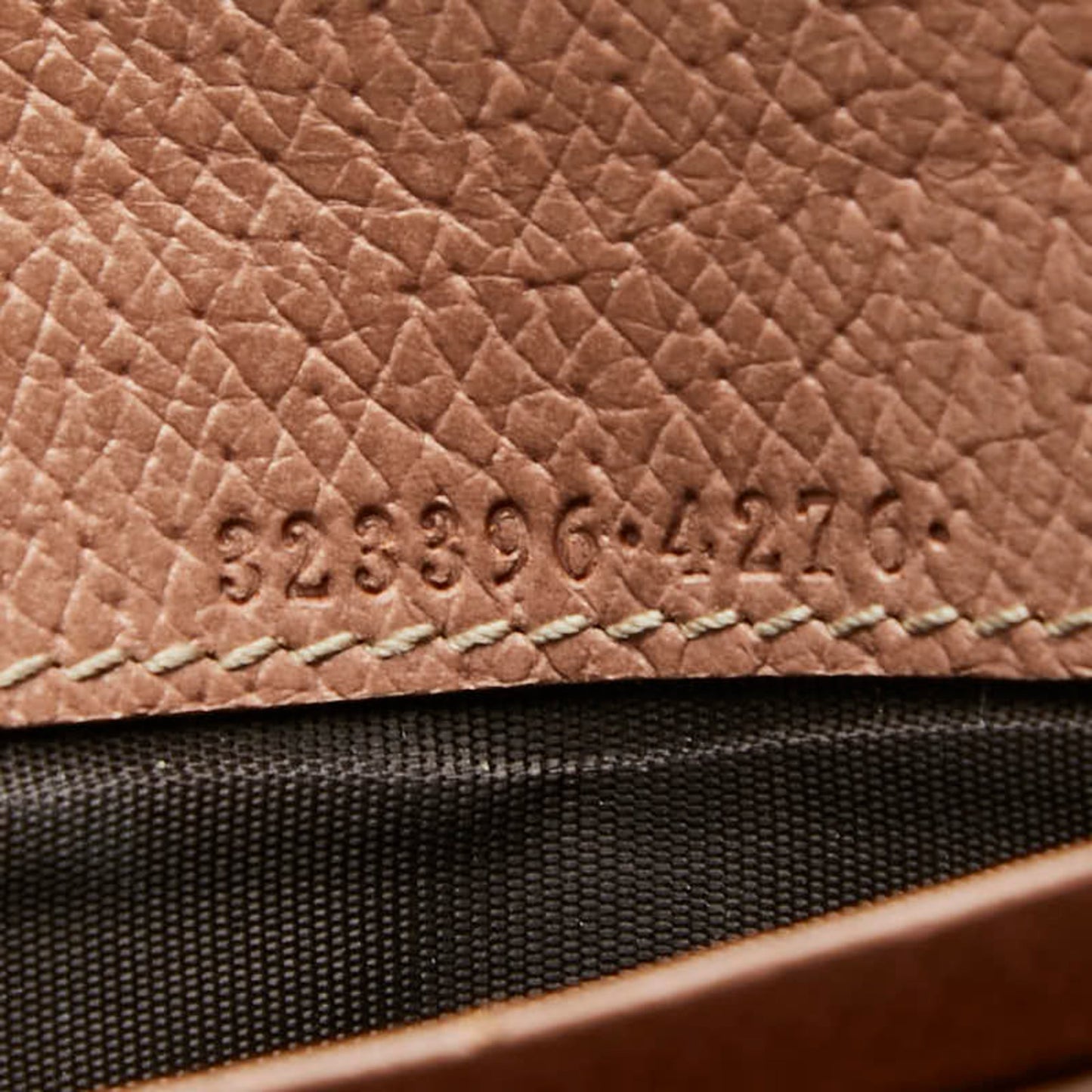 Gucci Beige Pink Canvas Leather Long Wallet (Bi-Fold) ( )