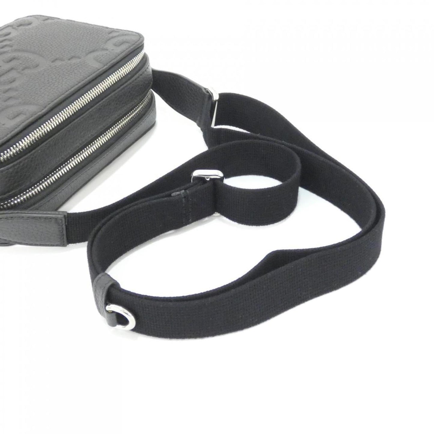 Gucci Black Gg Leather Shoulder Bag ( )
