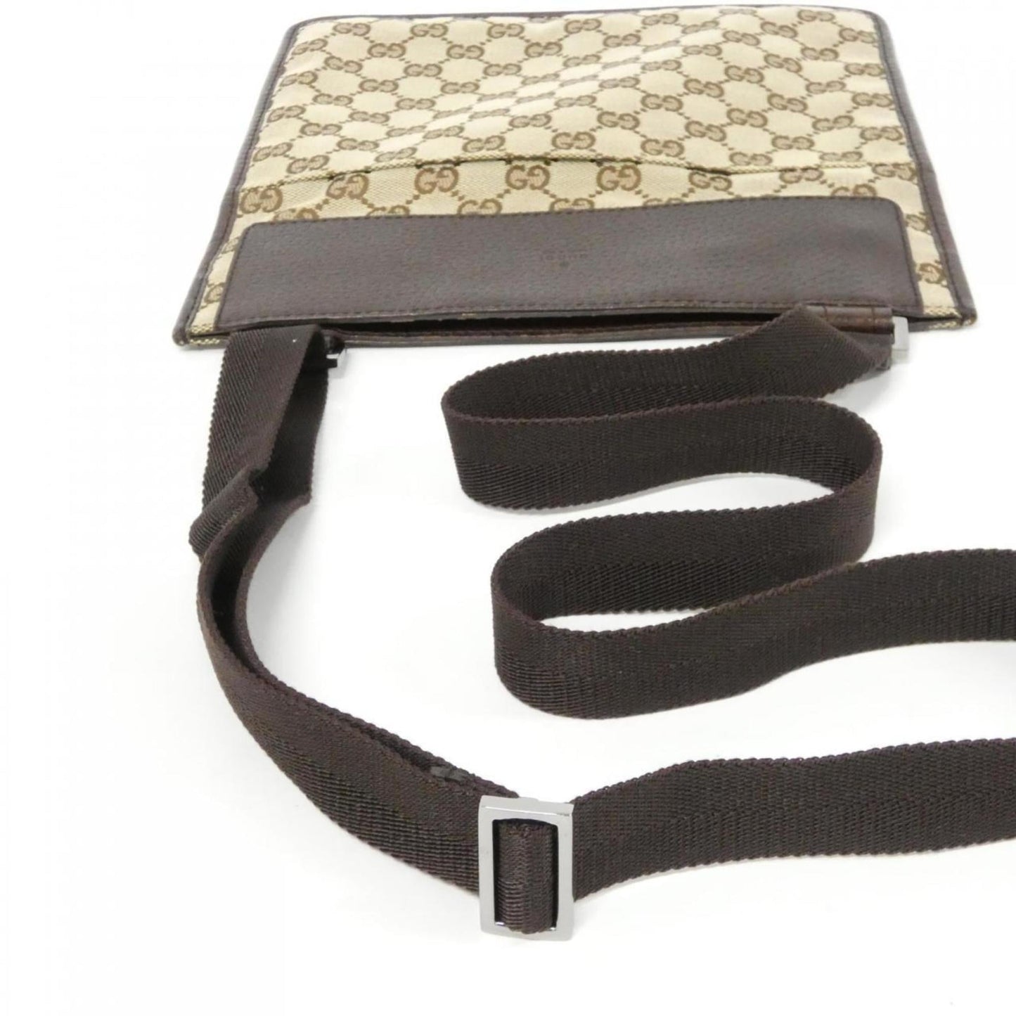 Gucci Beige Brown Gg Canvas Shoulder Bag ( )