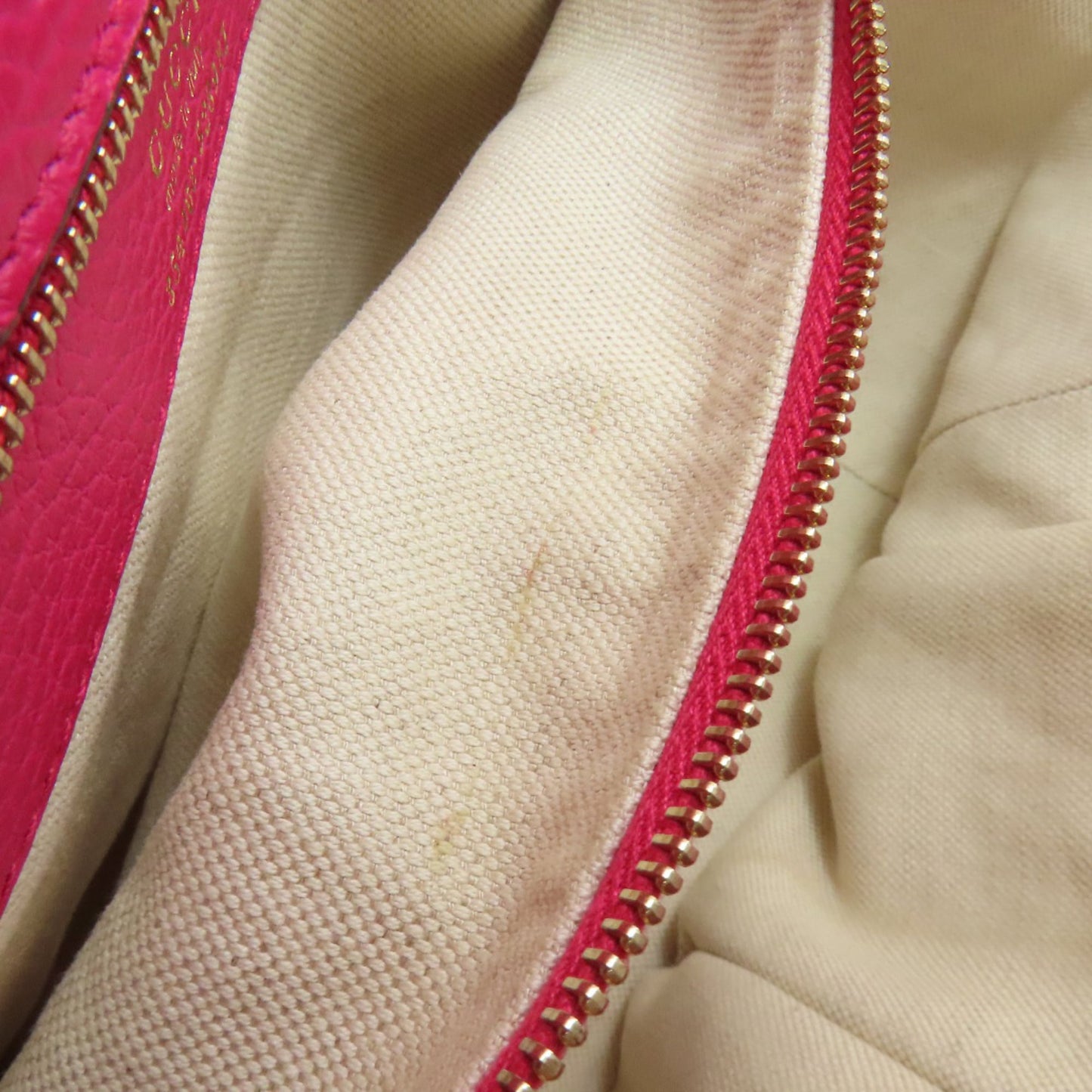 Gucci Pink Leather Tote Bag ( )