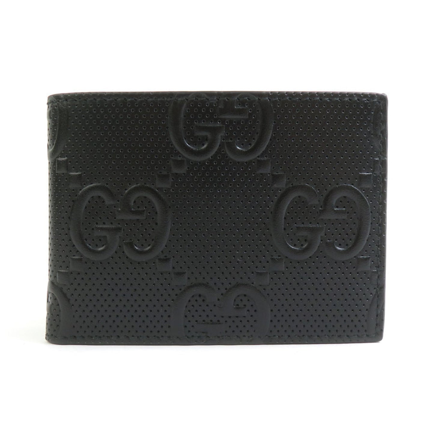 Gucci Black Leather Long Bill Wallet (Bi-Fold) ( )
