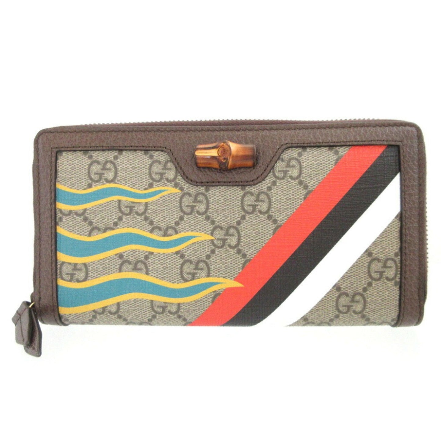 Gucci Beige Brown Gg Supreme Leather Coin Purse/Coin Case ( )