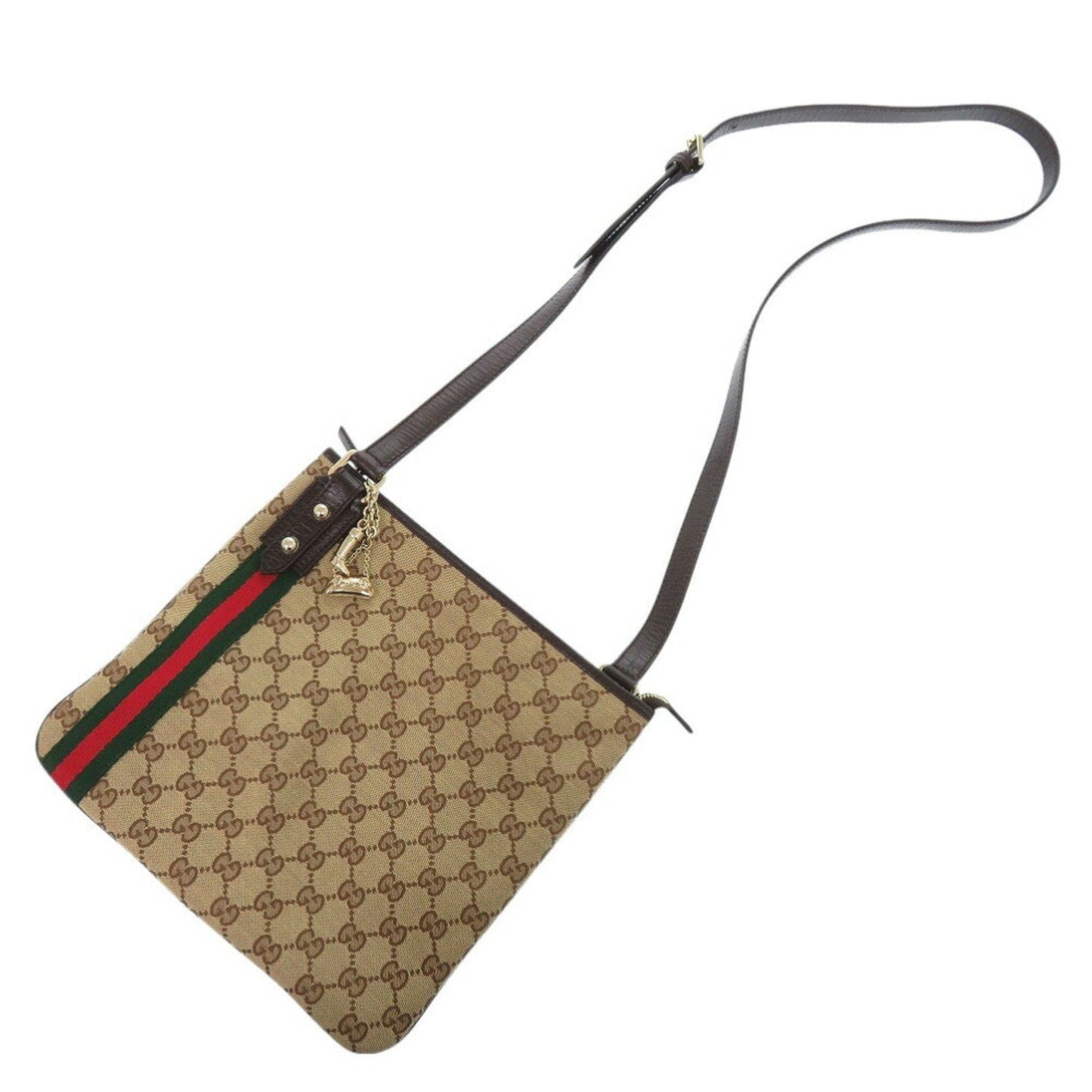 Gucci Beige Gg Canvas Shoulder Bag ( )